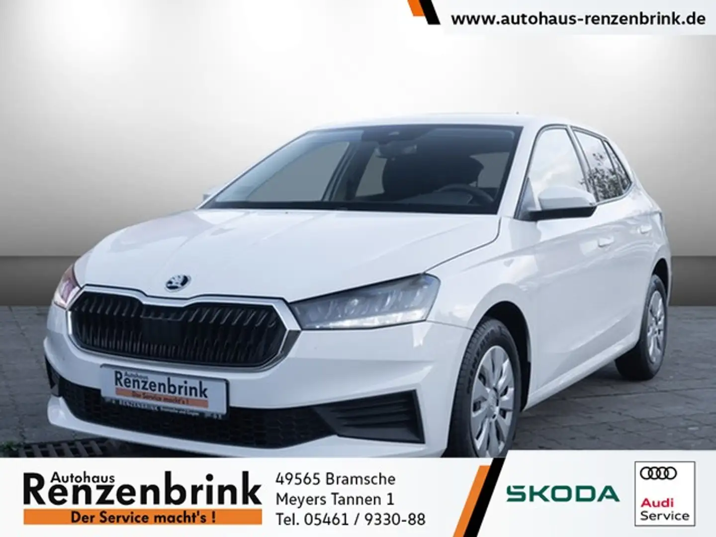 Skoda Fabia 1.0 LED+KLIMA+PDC+LANE+SUNSET Blanc - 1
