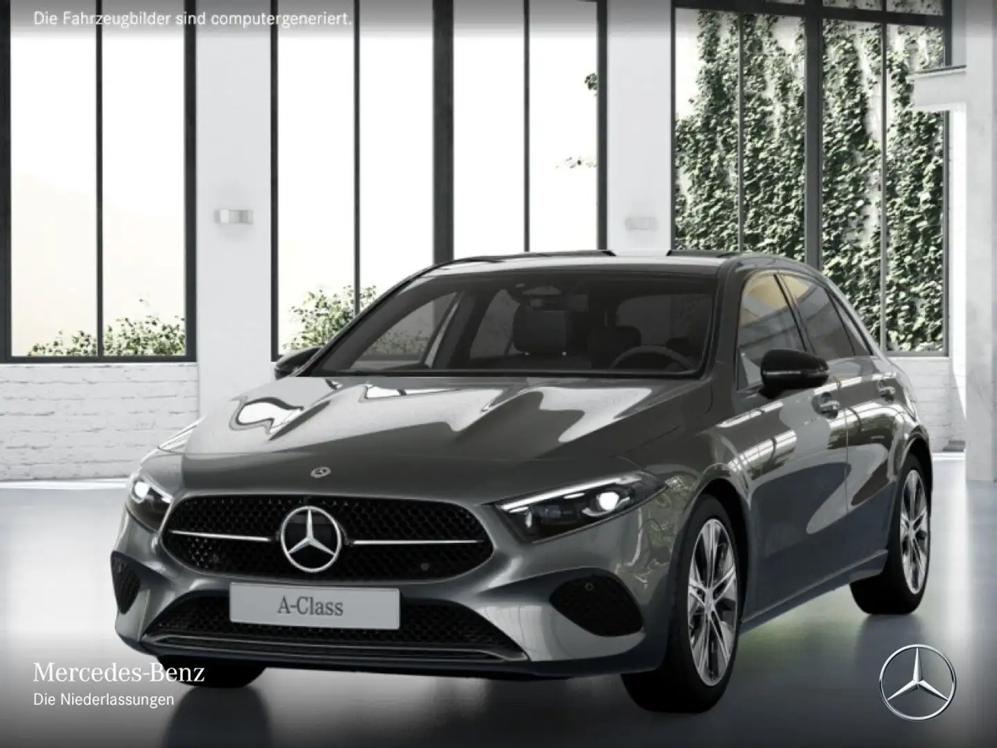 Mercedes-Benz A 180 PROGRESSIVE+NIGHT+PANO+MULTIBEAM+KAMERA+TOTW Grau - 2