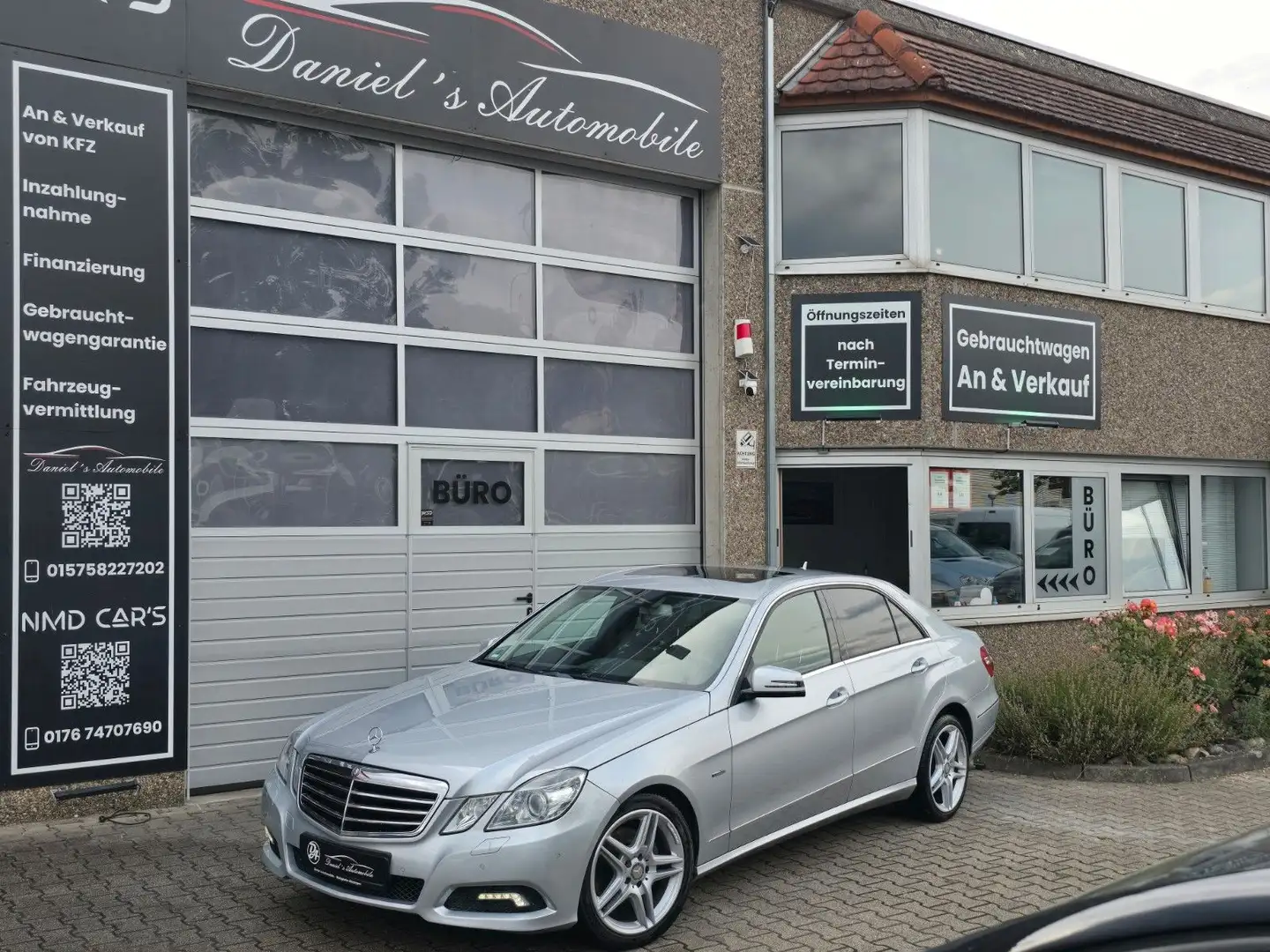 Mercedes-Benz E 350 CGI BlueEfficiency/Rü.KAMERA/NAVI/LEDER Plateado - 1