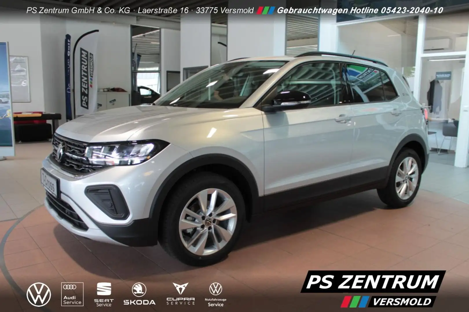 Volkswagen T-Cross Goal 1.0 TSI Navi RFK SHZ LED Bluetooth Silber - 2
