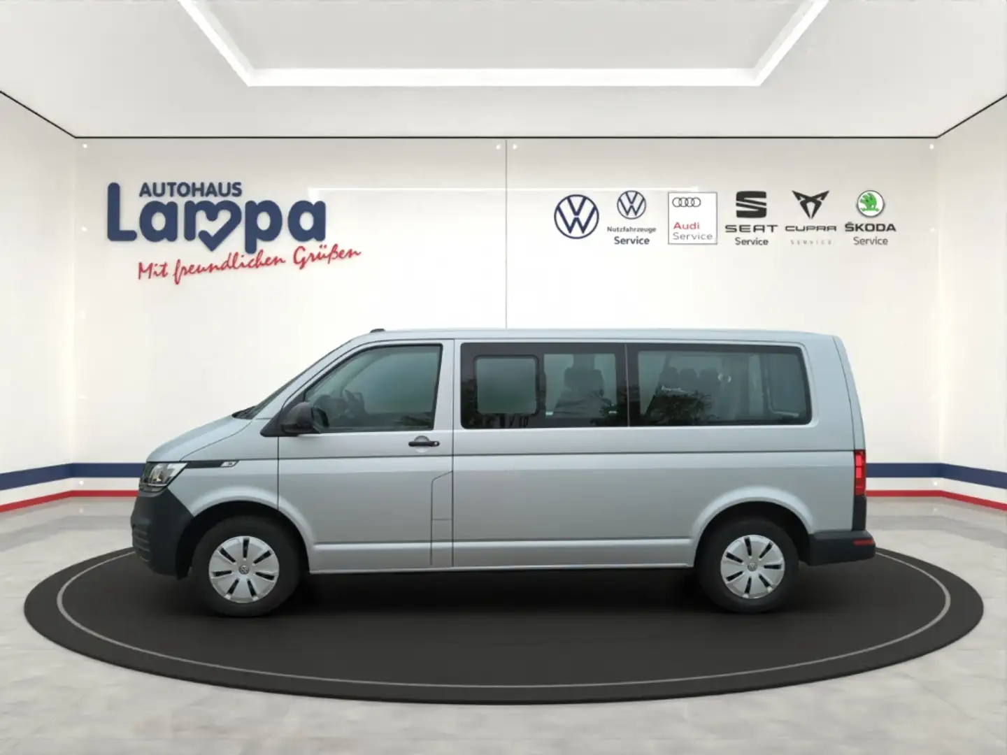Volkswagen T6.1 Kombi 9-Sitzer LR 2.0 TDI DSG AHK,NAV,PDC,DAB+ Argent - 2