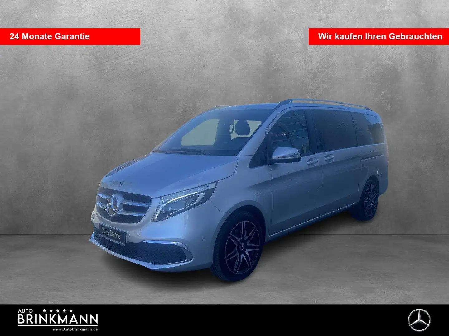 Mercedes-Benz V 220 V 220 d EXCLUSIVE Lang SHZ/LED/PANO/360/AHK Basic Silber - 1