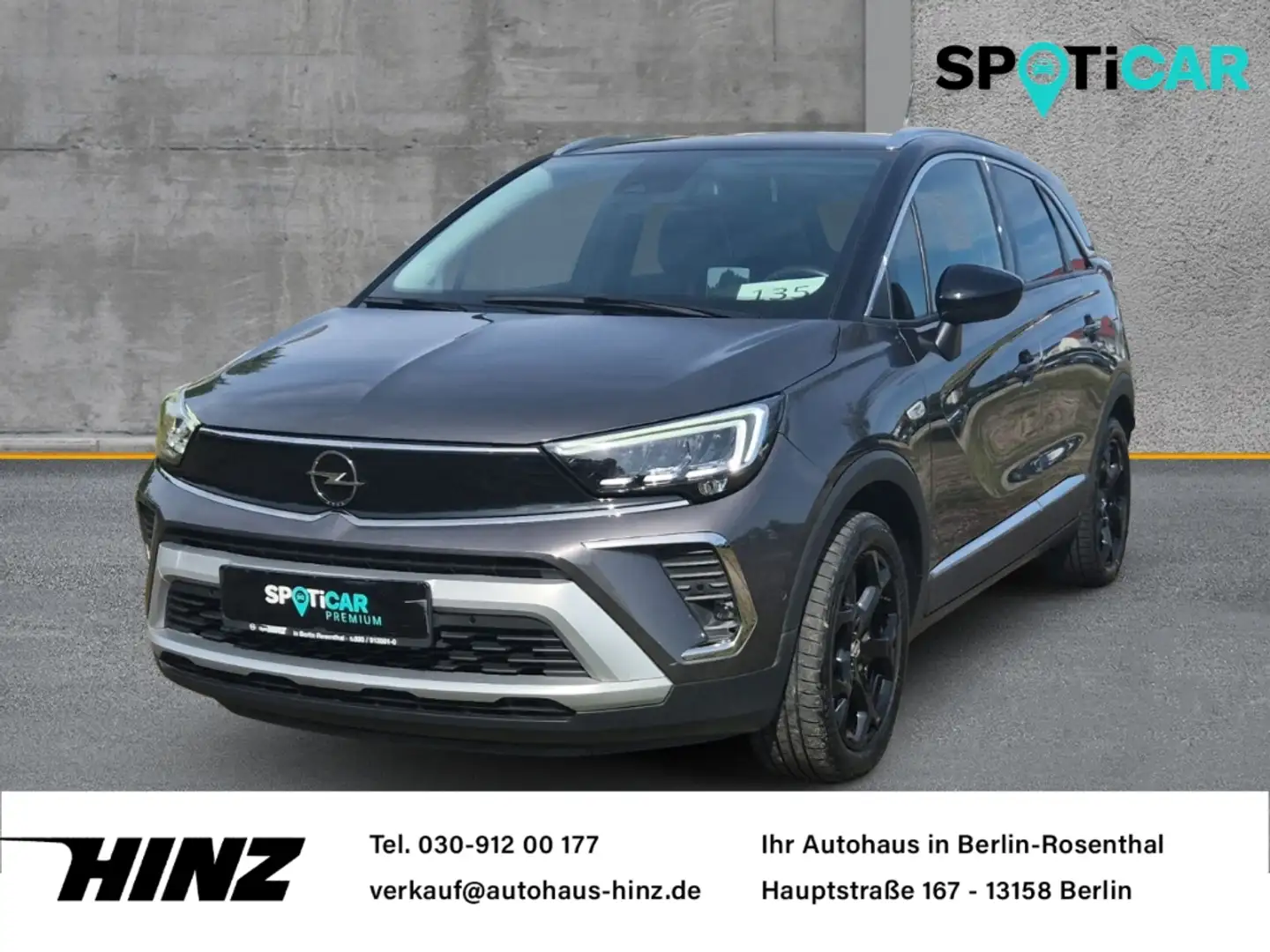 Opel Crossland Ultimate 1.2 Turbo,HUD,Kamera+PDC,LED Grau - 1