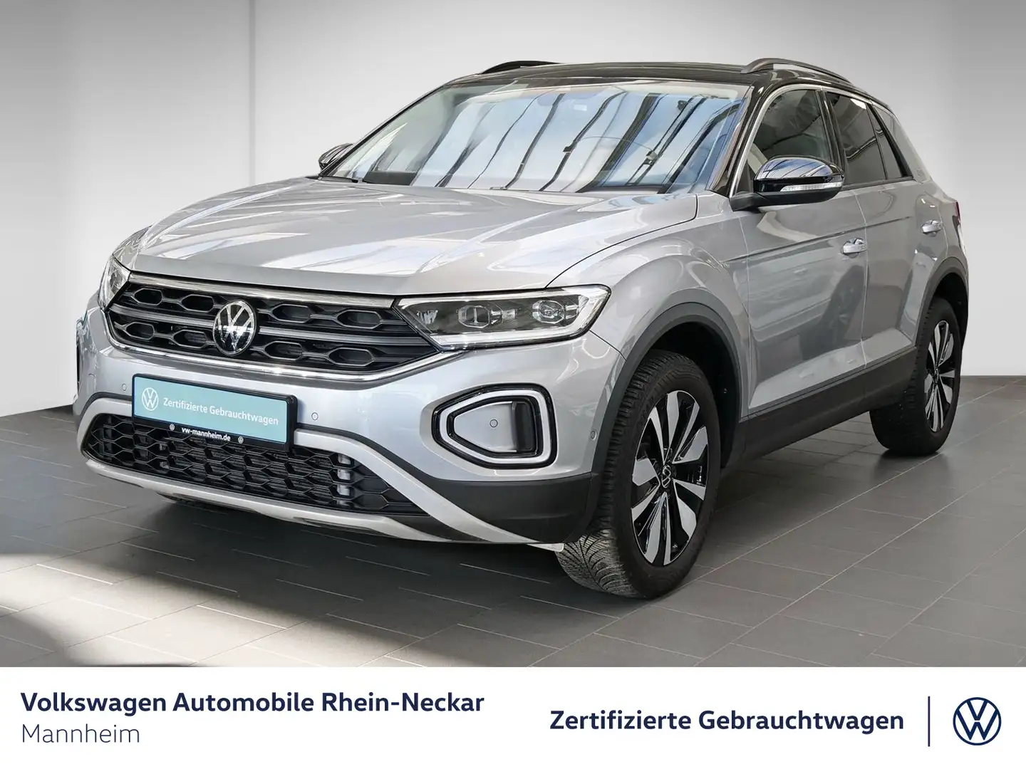 Volkswagen T-Roc 2.0 TDI GOAL DSG Navi AHK Kamera uvm Silber - 2