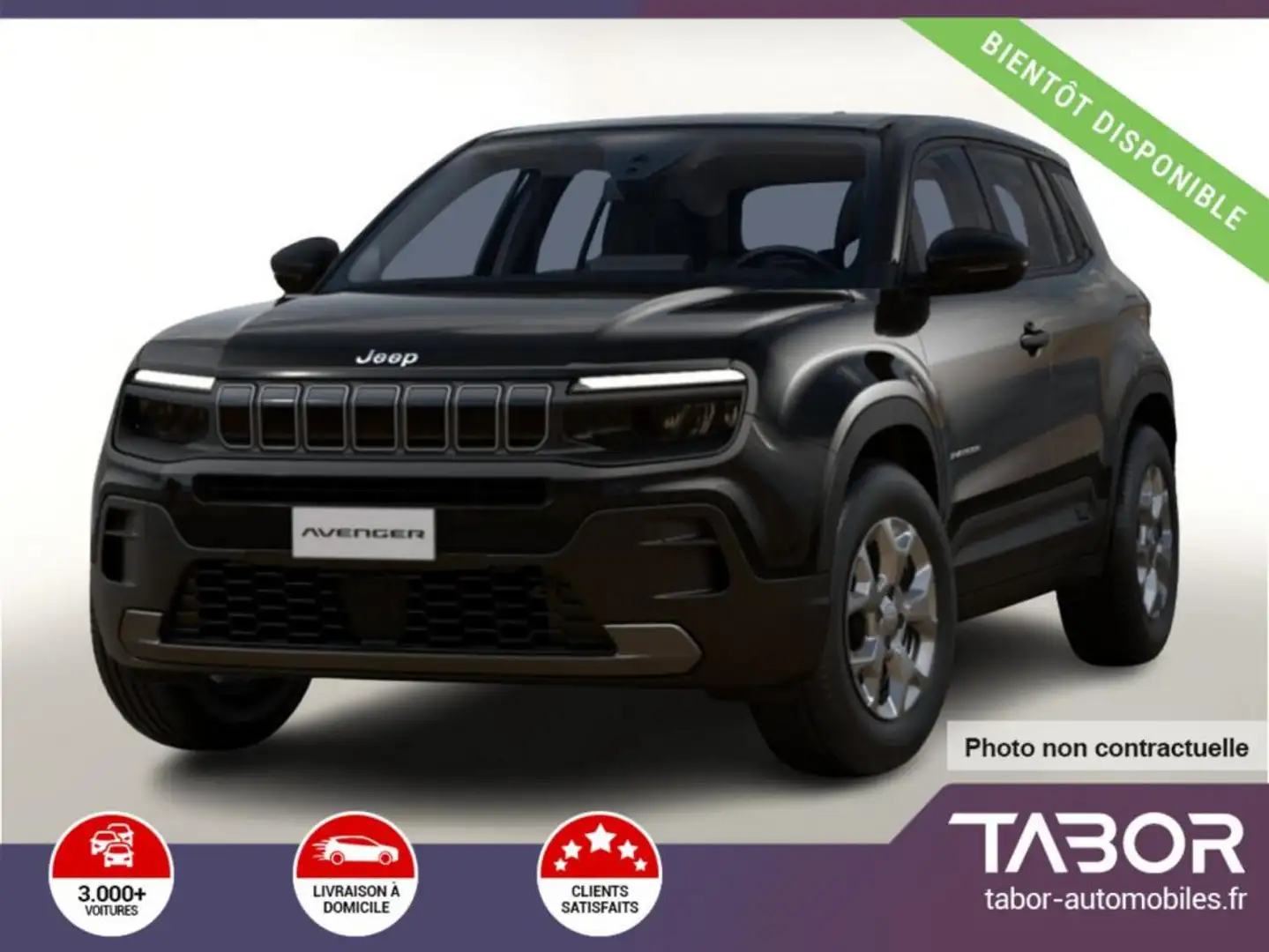 Jeep Avenger 1.2 MHEV 110 DTC Longitude LED PDC Noir - 1