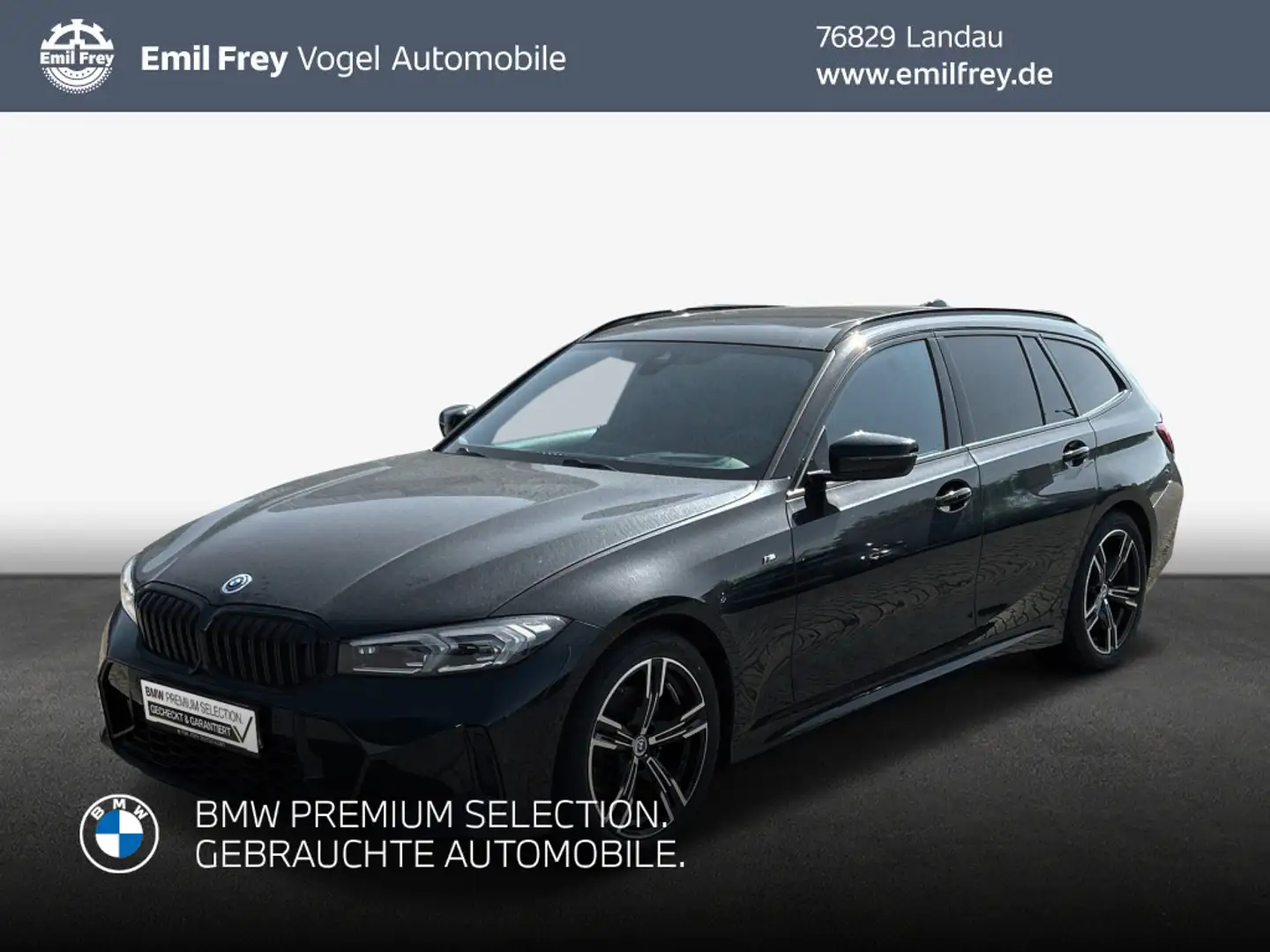 BMW 320 i Touring Aut. Schwarz - 1