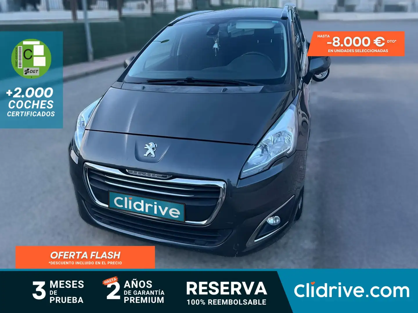 Peugeot 5008 1.6 BlueHDi Style 7 pl. 120 Negro - 1