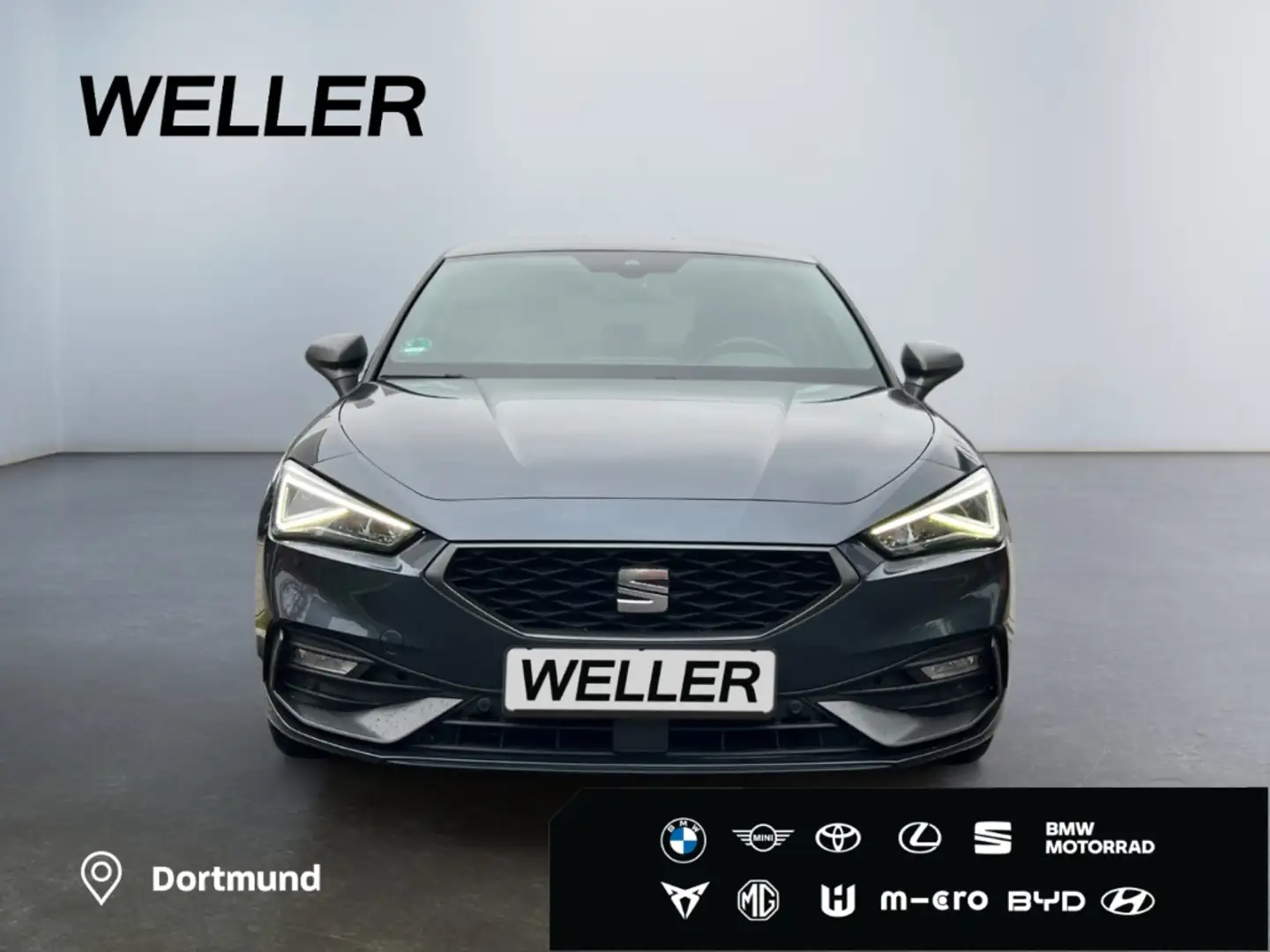 SEAT Leon 2.0 TDI DSG FR *LED*CAM*CarPlay*ACC*SHZ*PDC* Gris - 2