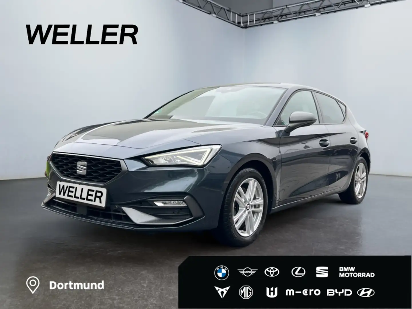 SEAT Leon 2.0 TDI DSG FR *LED*CAM*CarPlay*ACC*SHZ*PDC* Gris - 1