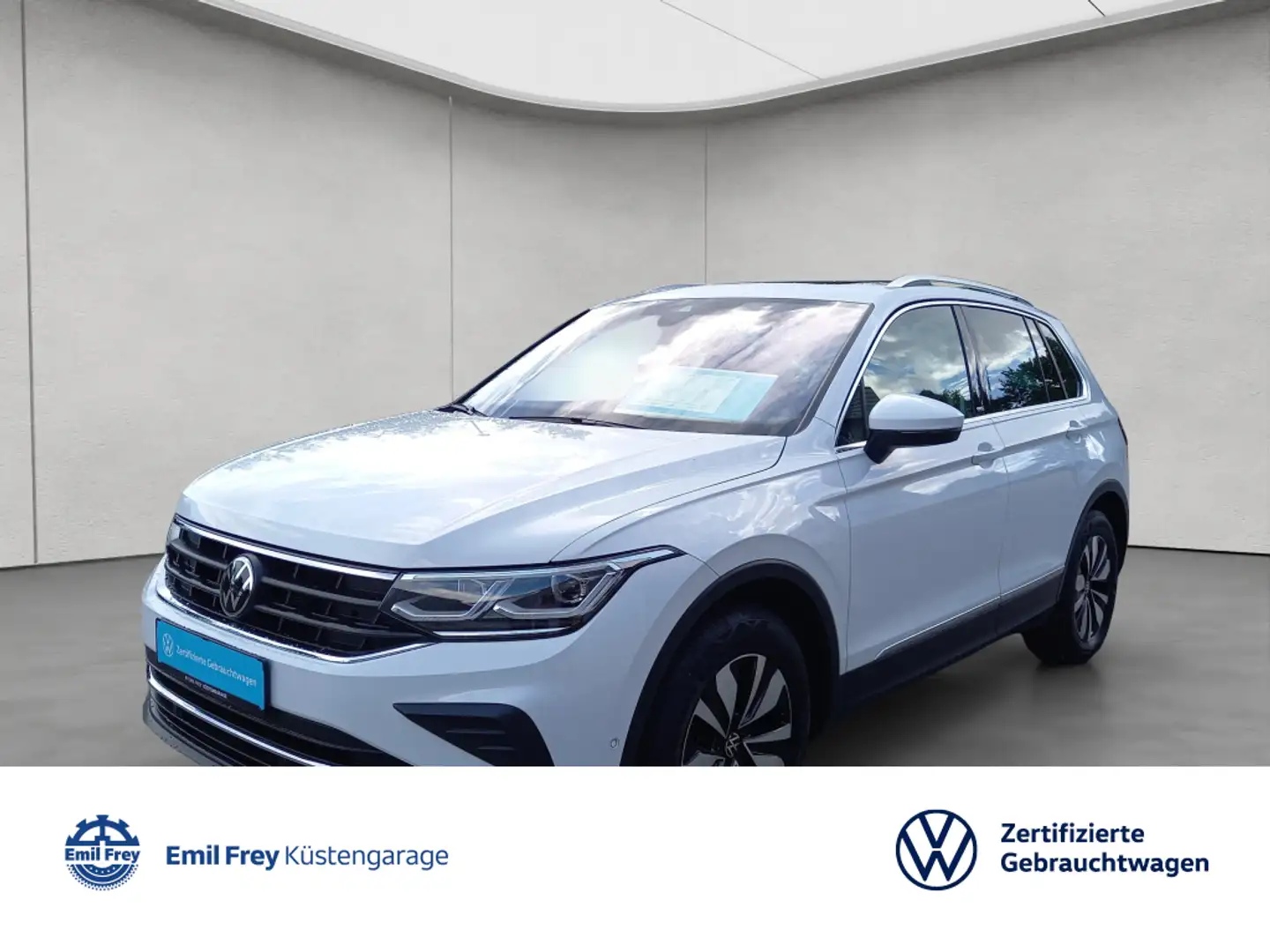 Volkswagen Tiguan 2.0 TDI Life DSG PanoDach LED/ Navi/ ACC Weiß - 1