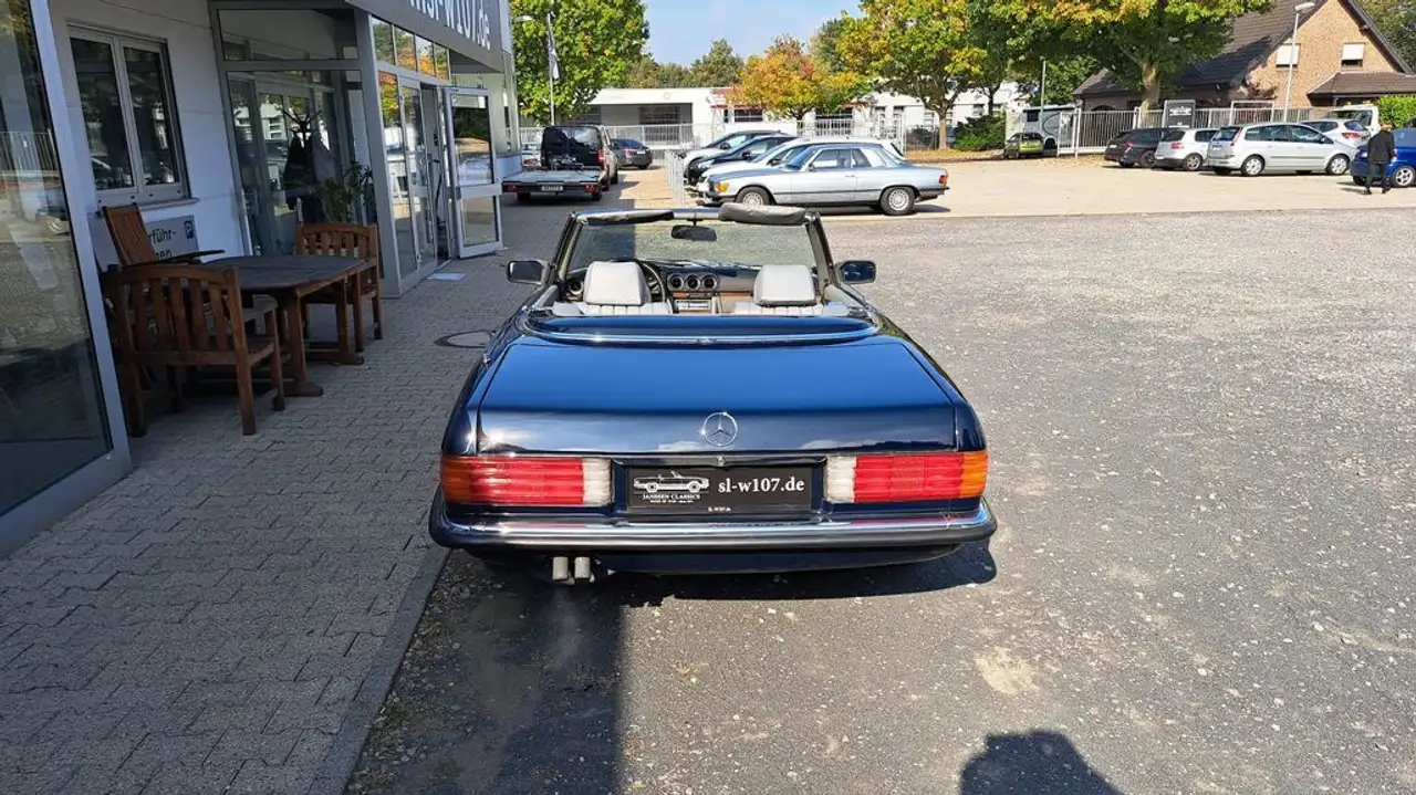 Mercedes-Benz SL 500 Dunkelblau / Leder Grau, foto 2