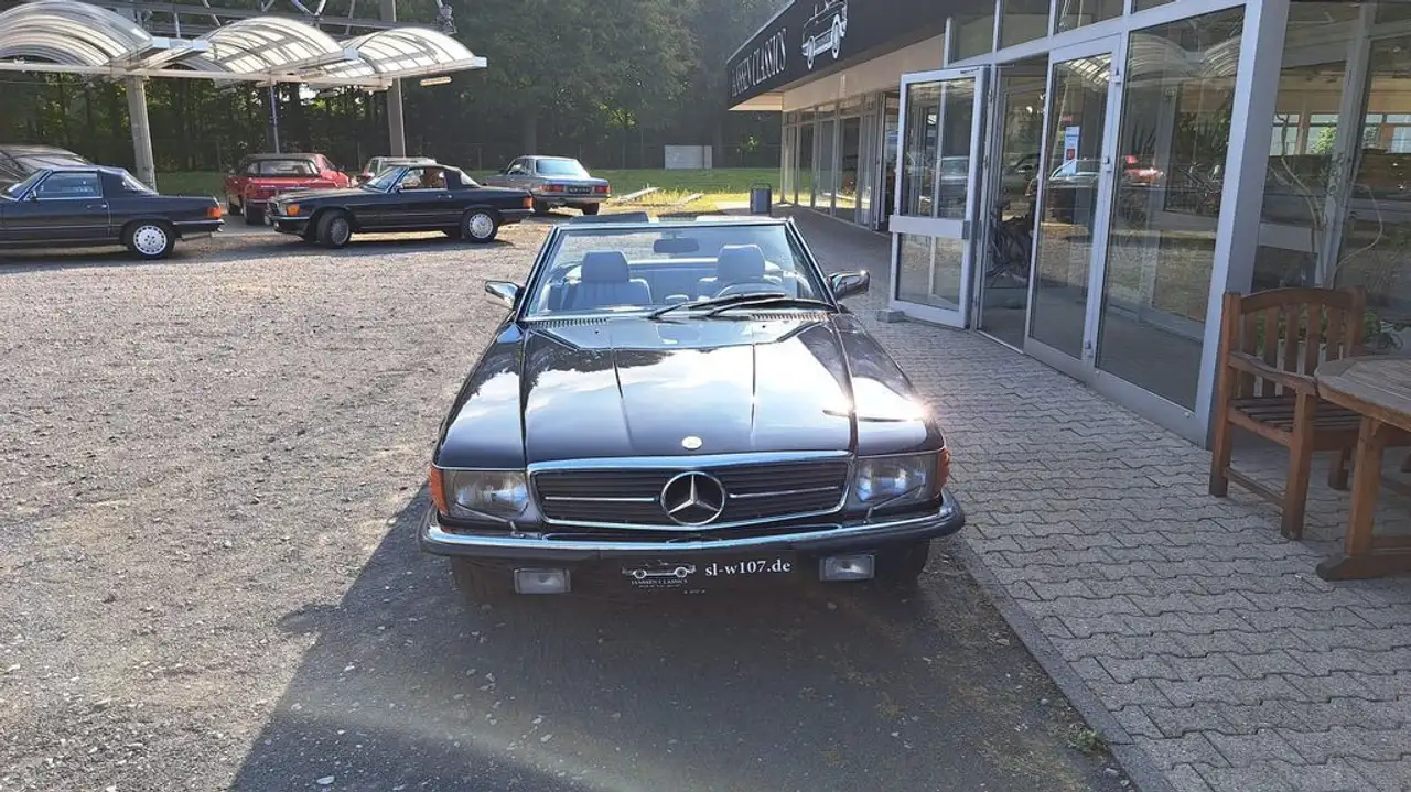 Mercedes-Benz SL 500 Dunkelblau / Leder Grau, foto 3