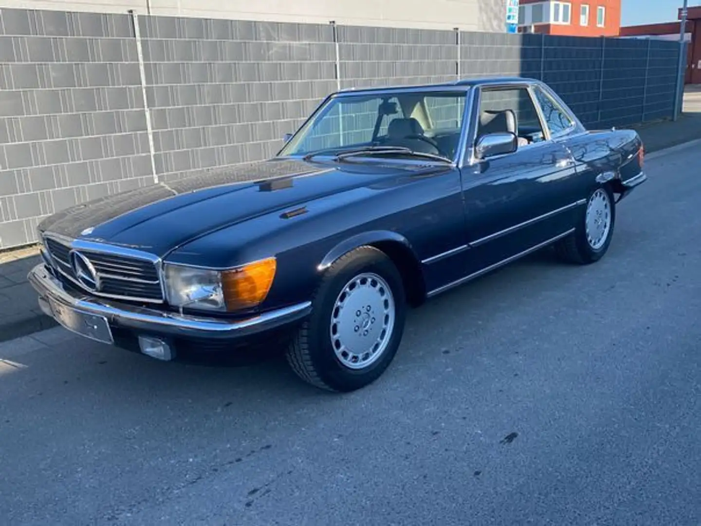 Mercedes-Benz SL 500 Dunkelblau / Leder Grau Albastru - 1