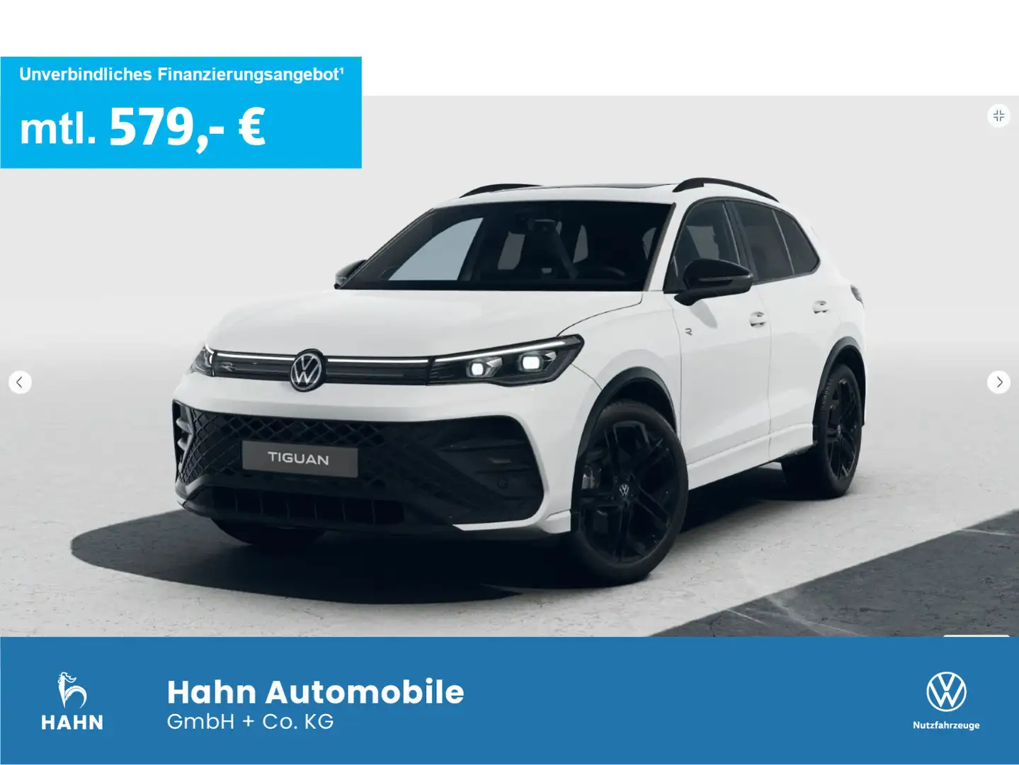 Volkswagen Tiguan R-Line 2,0 l TSI OPF 4MOTION 265 PS DSG Blanc - 1
