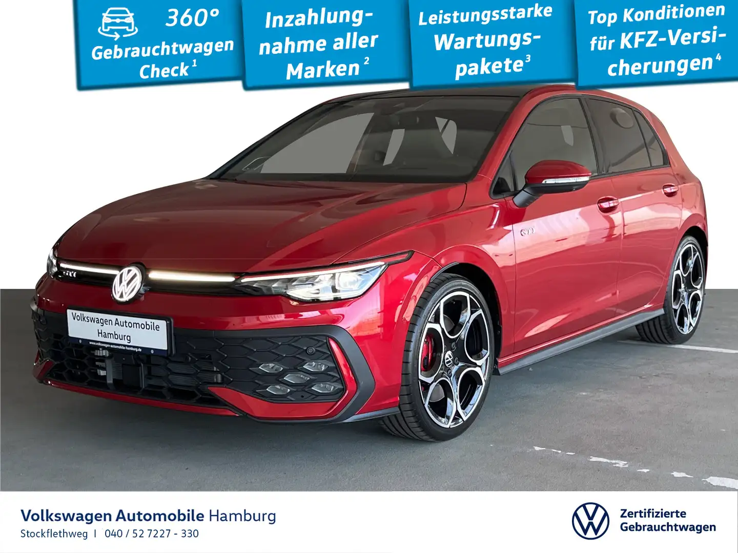 Volkswagen Golf GTI Golf VIII 2.0 TSI GTI DSG LM19 HeadUp Navi Rot - 1