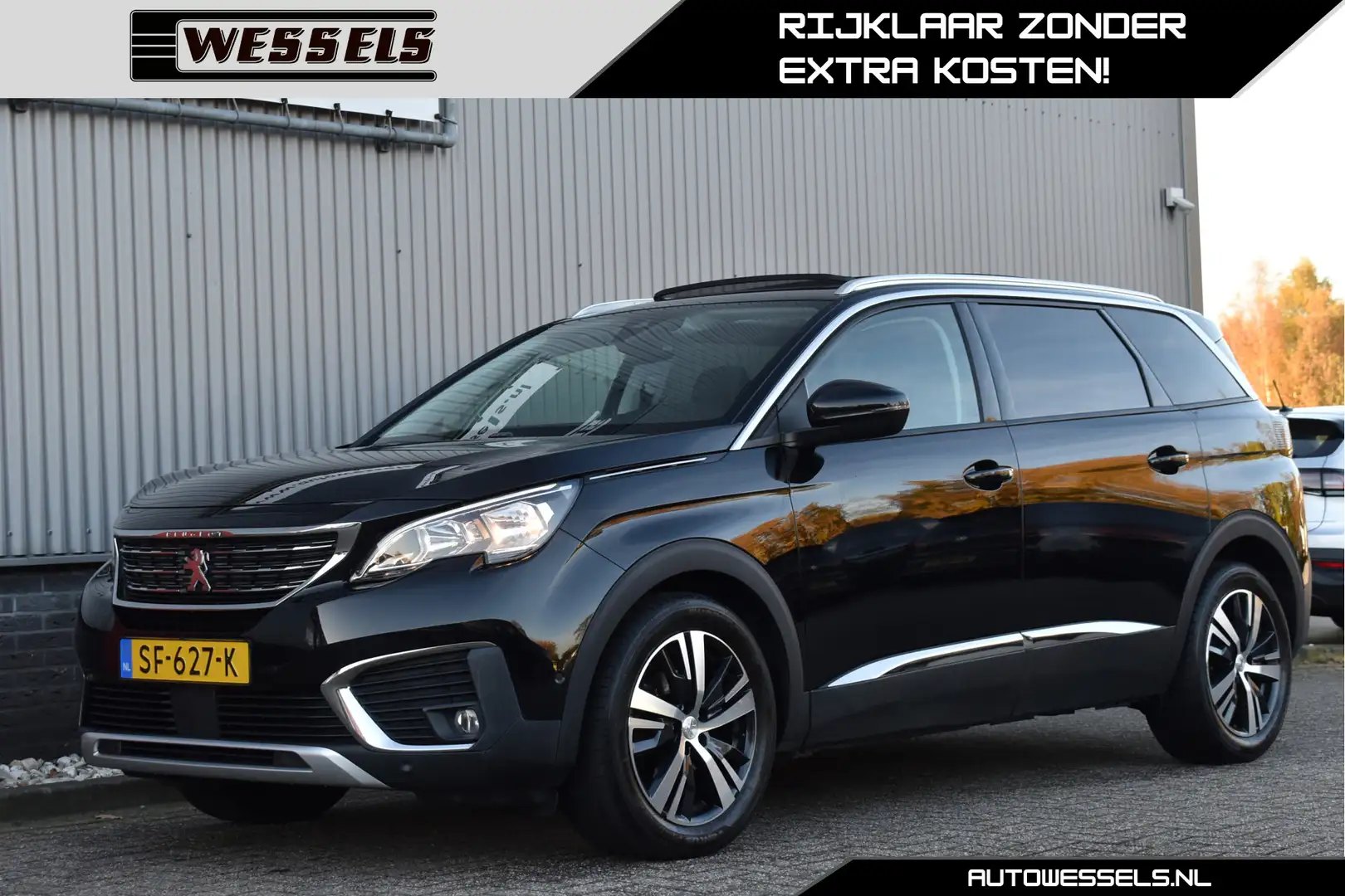 Peugeot 5008 1.2 PureTech Allure 7 pers. Panorama, Trekhaak, Cr Zwart - 1