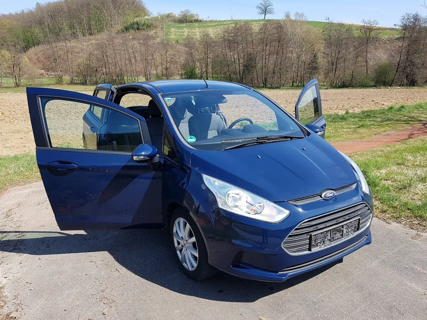 Ford B-Max 1.6 105PS AUTOMATIK Zahnriemen TÜV04.2027 Allwette Blau - 2