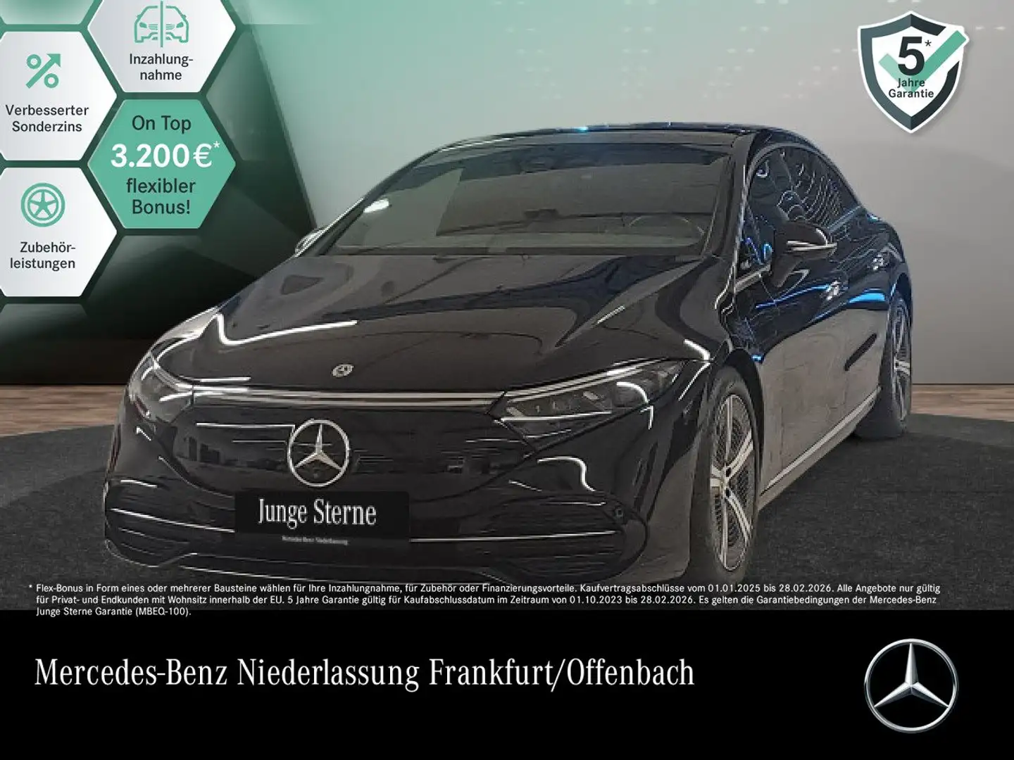 Mercedes-Benz EQS 350 Avantgarde Fahrass WideScreen 360° Airmat Noir - 1