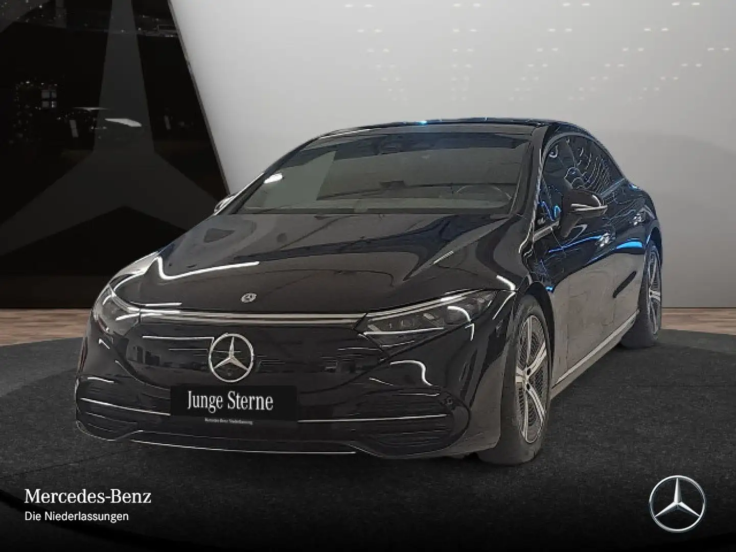 Mercedes-Benz EQS 350 Avantgarde Fahrass WideScreen 360° Airmat Noir - 2