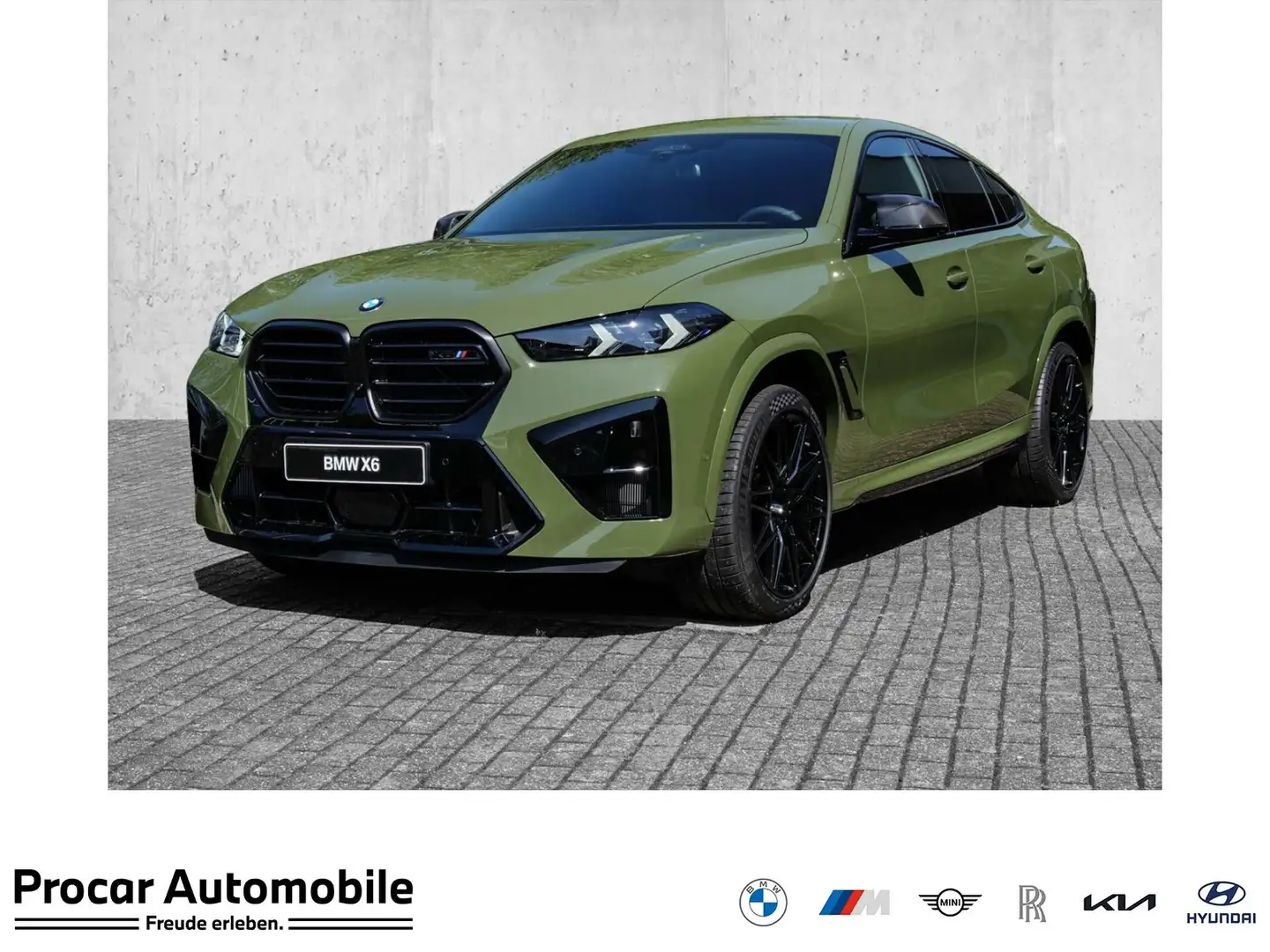 BMW X6 M Competition + PanoSkyLou. + Carbon + MDriv.Pack. + Groen - 1