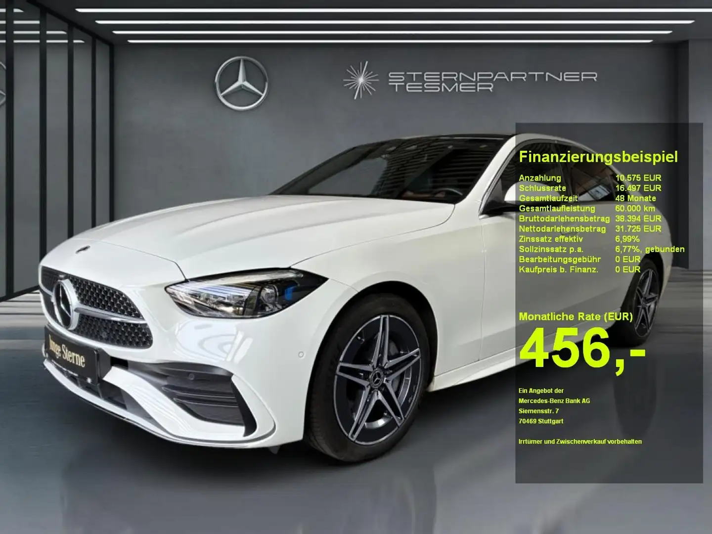 Mercedes-Benz C 300 e +AMG+PANO+KAMERA+AMBIENTE Blanc - 1