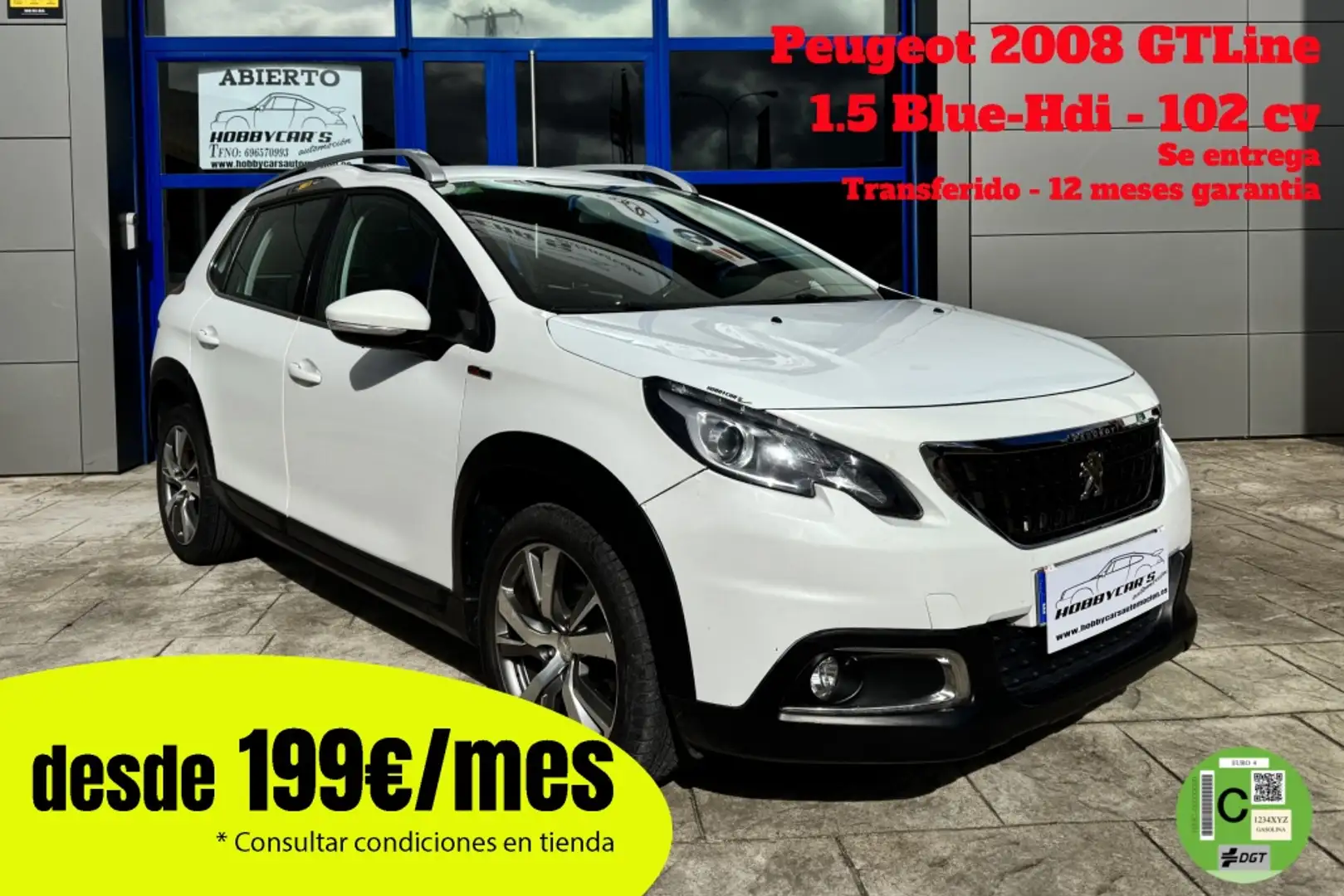 Peugeot 2008 1.5 BlueHDI S&S Allure 100 Weiß - 1