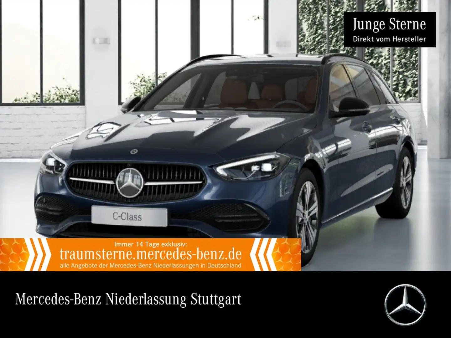 Mercedes-Benz C 300 e T AVANTG+NIGHT+360+LED+SITZKLIMA+KEYLESS Blau - 1