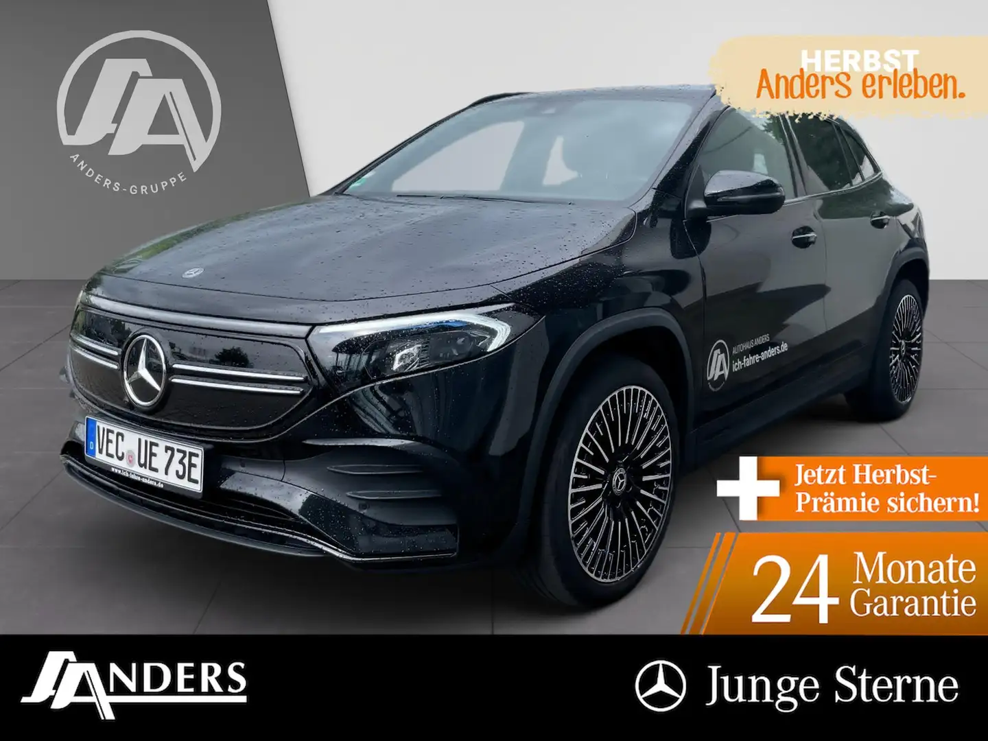 Mercedes-Benz EQA 300 4M AMG+MBUX+Night+AHK+LED+Kam+EASY-P+SHZ Zwart - 1