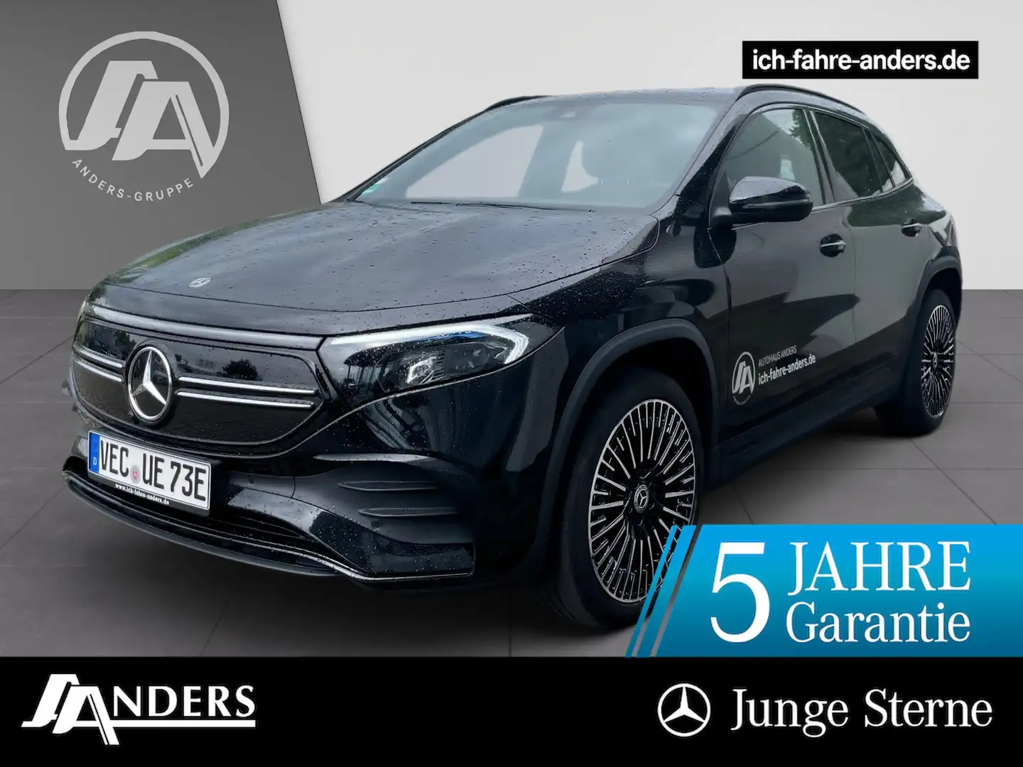 Mercedes-Benz EQA 300 4M AMG+MBUX+Night+AHK+LED+Kam+EASY-P+SHZ Schwarz - 1