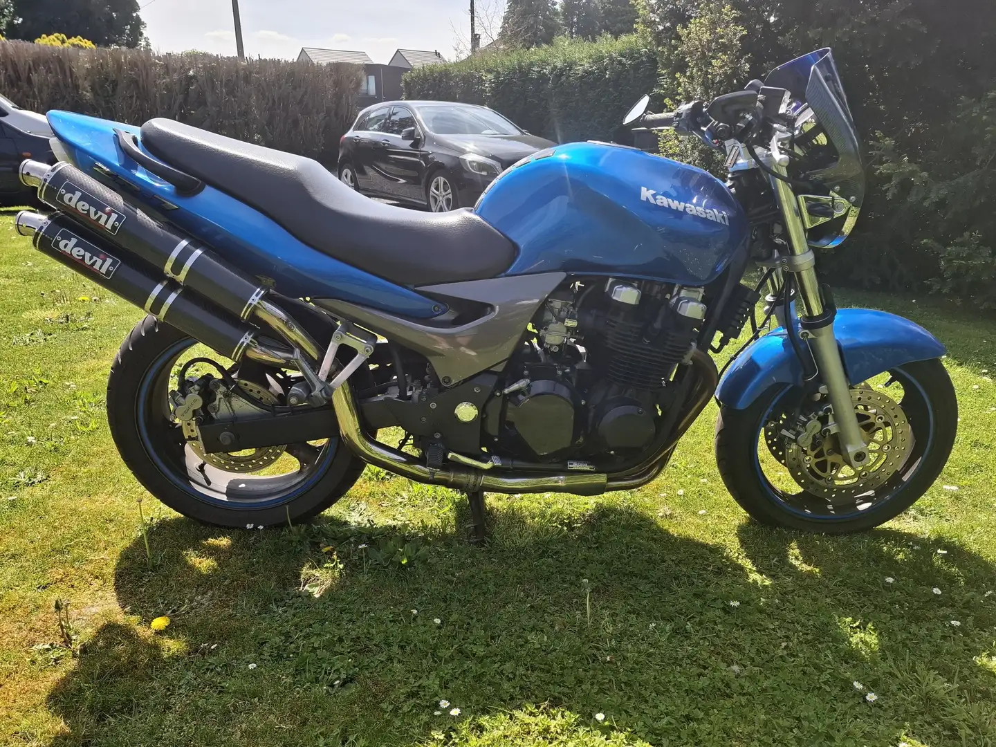 Kawasaki ZR - 7 naked bike Bleu - 2