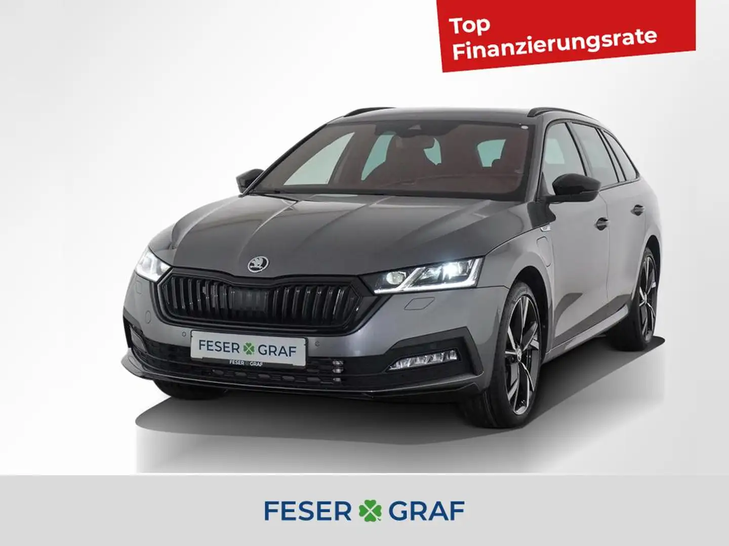 Skoda Octavia 1.4 TSI iV Sportline Matrix-LED Head-Up Gris - 1