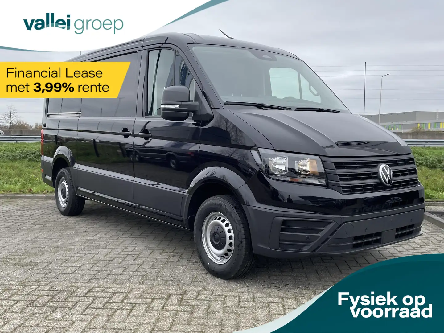 Volkswagen Crafter Trendline L3H2 140 pk | Nieuw Model | BPM vrij | m Zwart - 1
