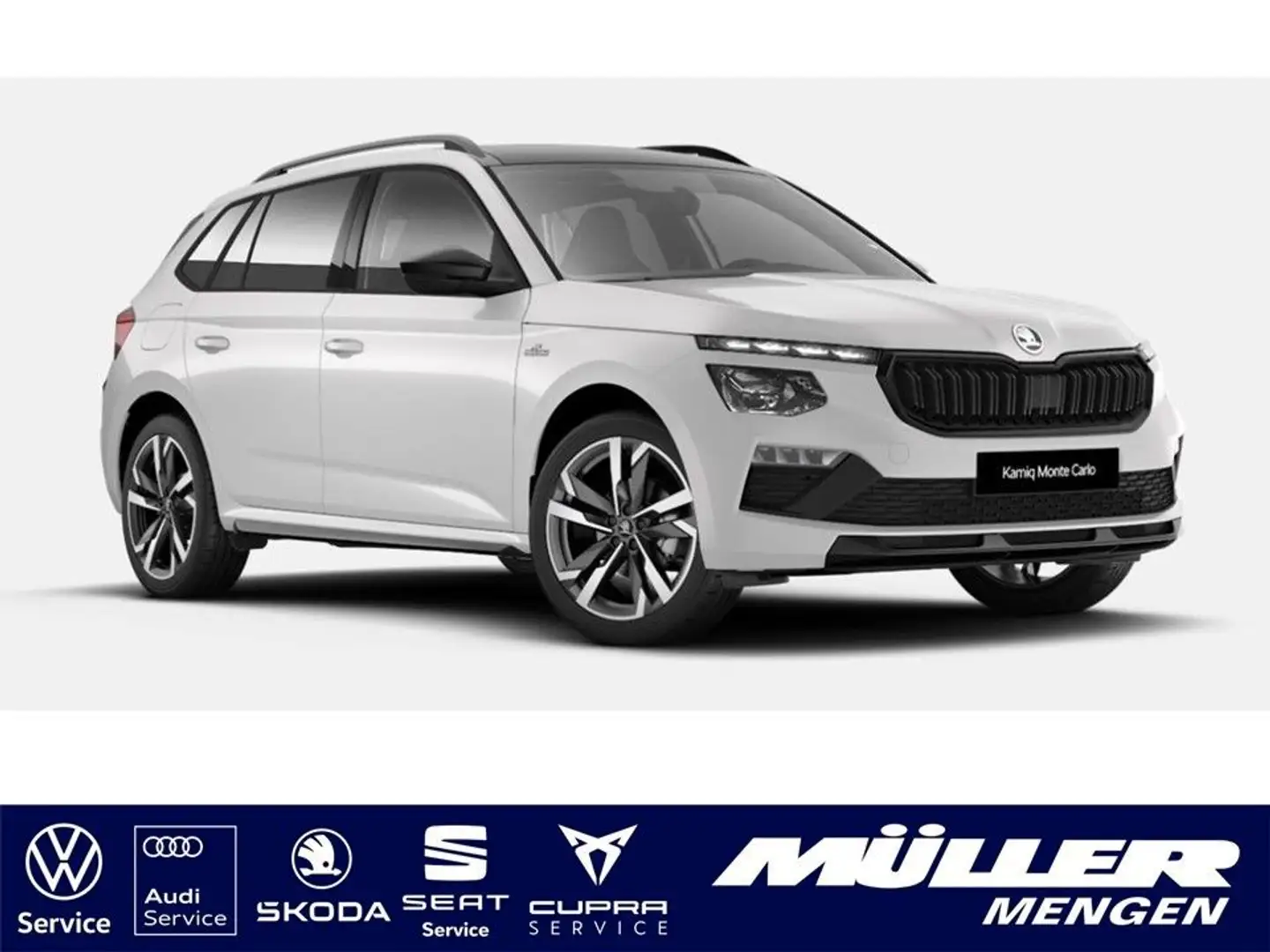 Skoda Kamiq Monte Carlo 1,5 TSI DSG Navi|ACC|AHK|18" Wit - 1