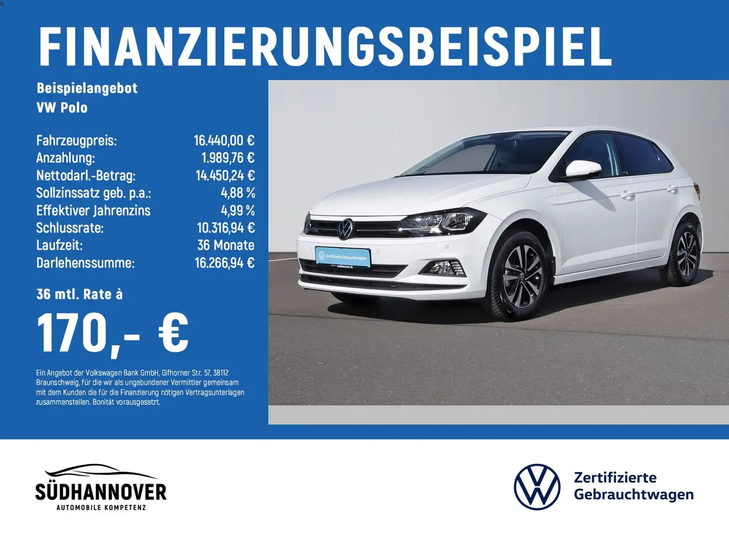Volkswagen Polo United 1.0 TSI CLIMATRONIC+SHZ+PDC+ACC Blanc - 2