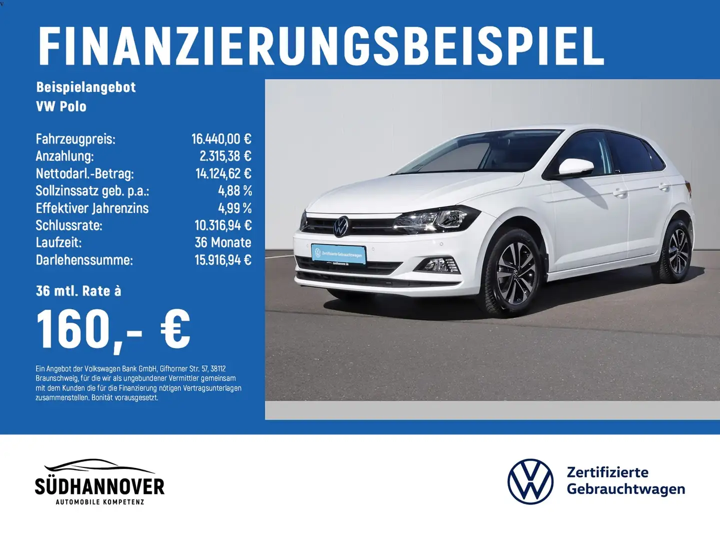 Volkswagen Polo United 1.0 TSI CLIMATRONIC+SHZ+PDC+ACC Blanco - 2