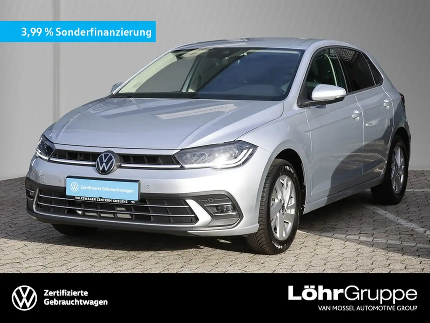 Volkswagen Polo 1.0 TSI DSG Style Navi/LED/SHZ Silber - 1