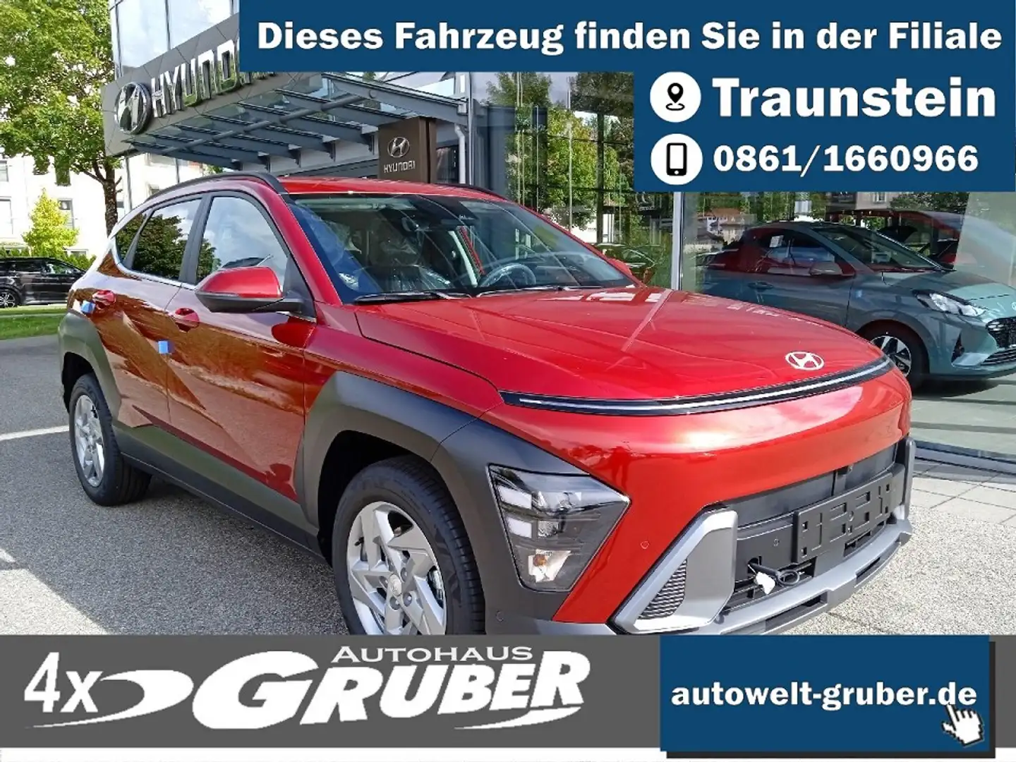 Hyundai KONA Automatik Trend+Assistenz-Paket+ el. Heckklappe Rojo - 1