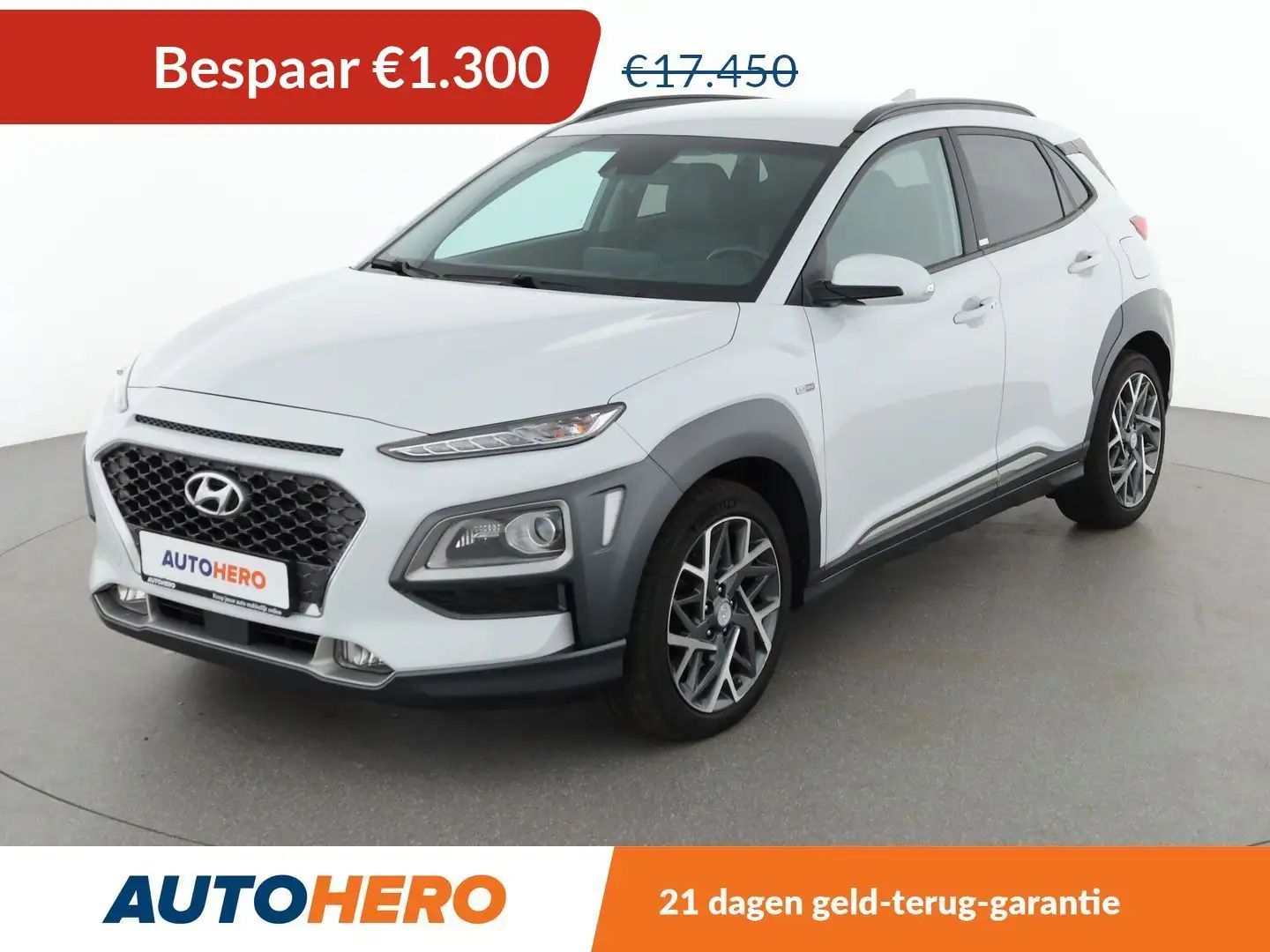 Hyundai KONA 1.6 Hybrid Premium 2WD Wit - 1