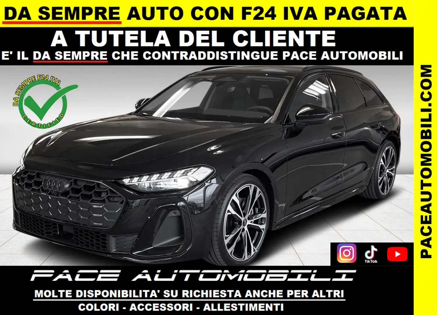 Audi A5 NEW AVANT 40D S LINE S-LINE SLINE LED PDC NAVI 20" Nero - 1