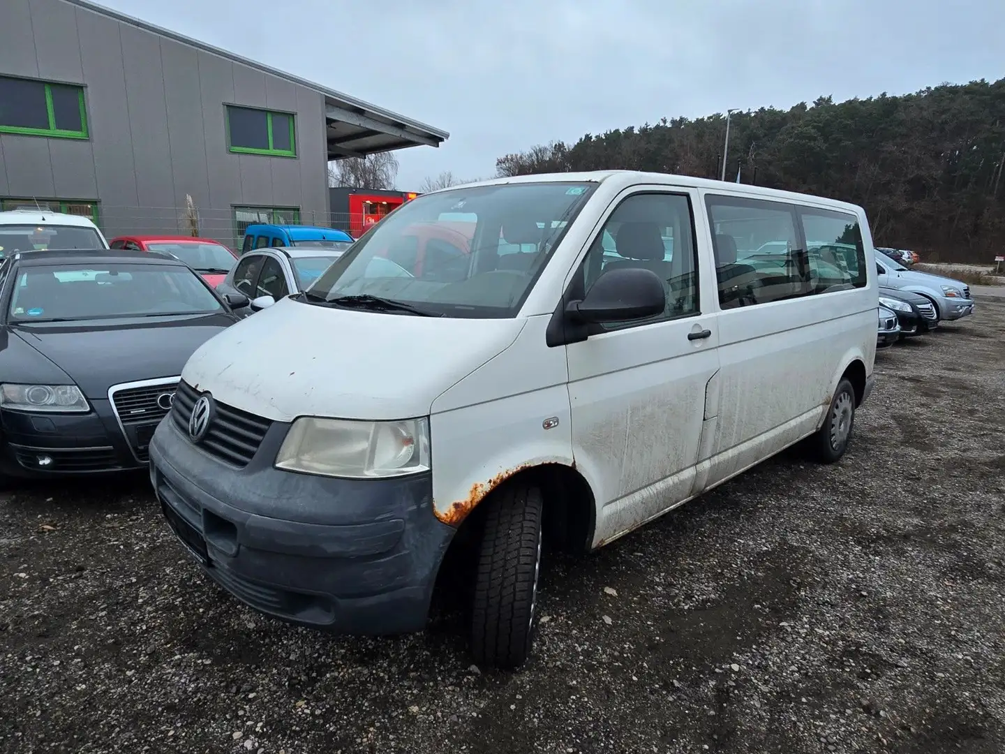 Volkswagen T5 Transporter Kasten-Kombi Kombi lang Grau - 2