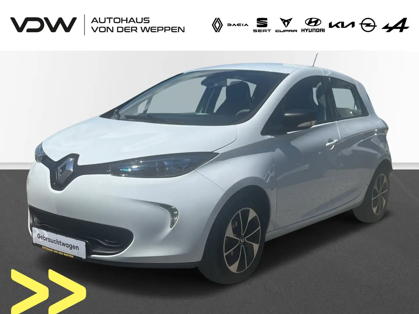 Renault ZOE Life R90 *Batterie inklusive* Klima Navi Blanc - 1