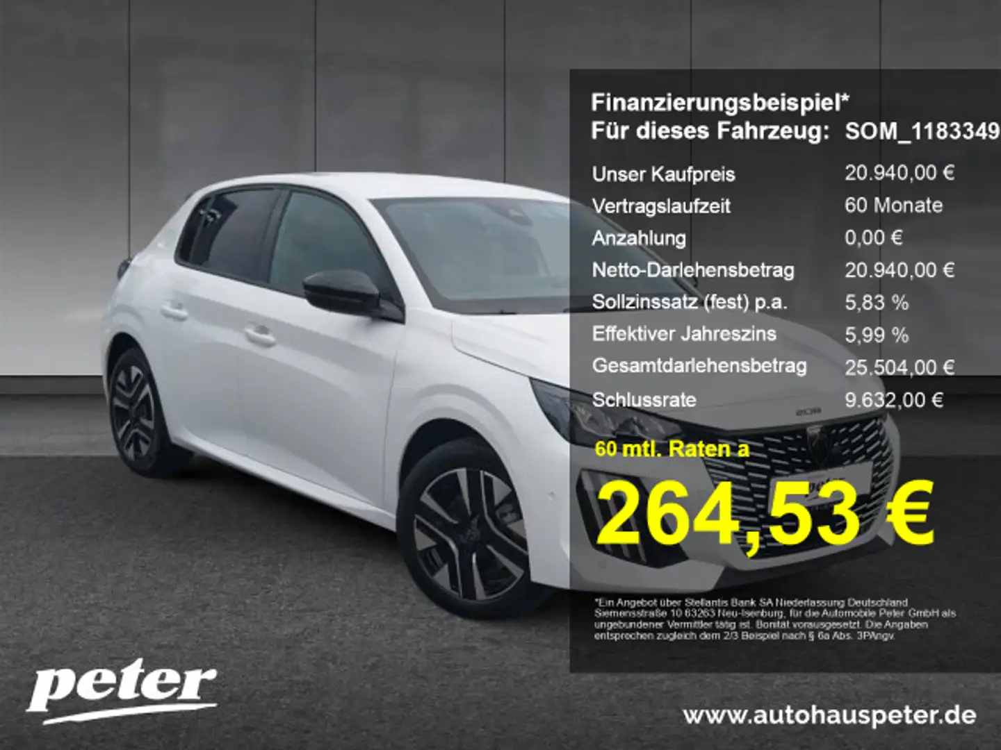 Peugeot 208 208 Allure 100 Kamera+Navi+LED+SHZ+ Weiß - 1