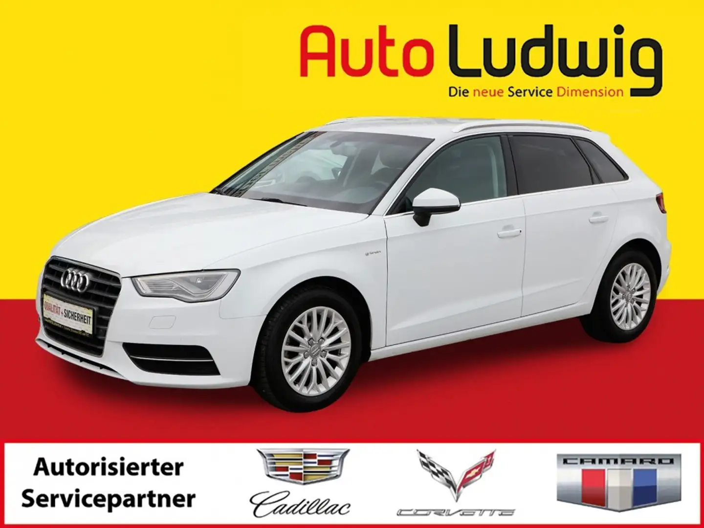 Audi A3 SB 1,4 TFSI g-tron Intense S-tronic*NAVI*LEDER*... Blanc - 1