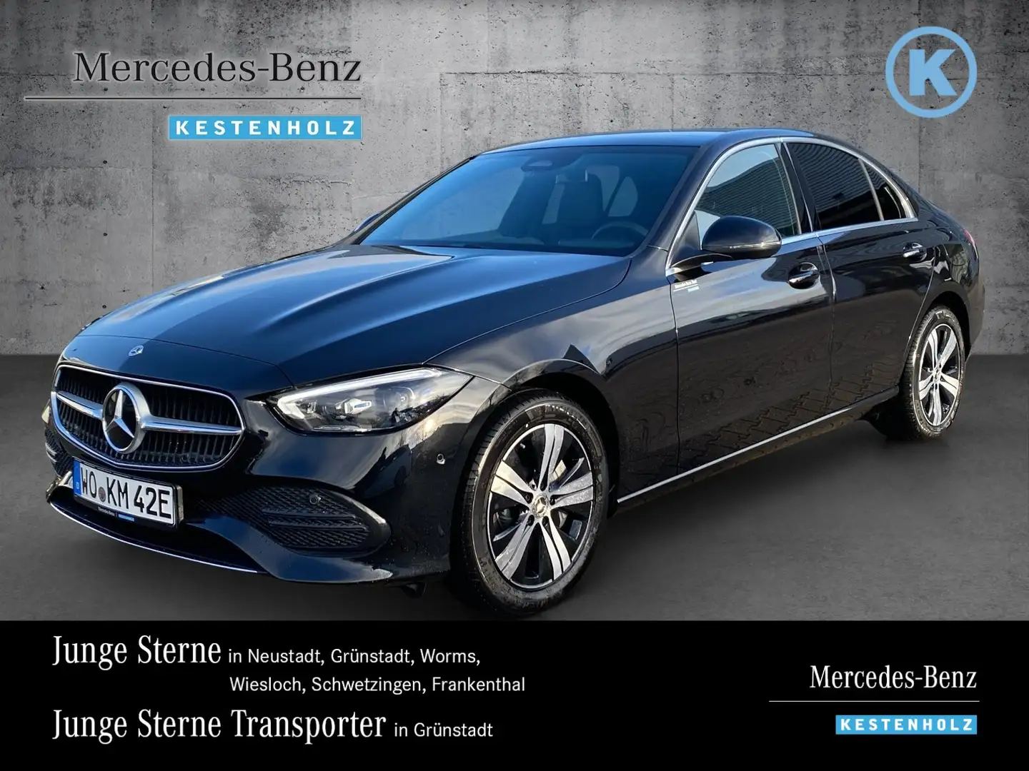 Mercedes-Benz C 300 C 300 de 4M AVANTGARDE+PANO+MEMORY+KAMERA+AHK+ Schwarz - 1