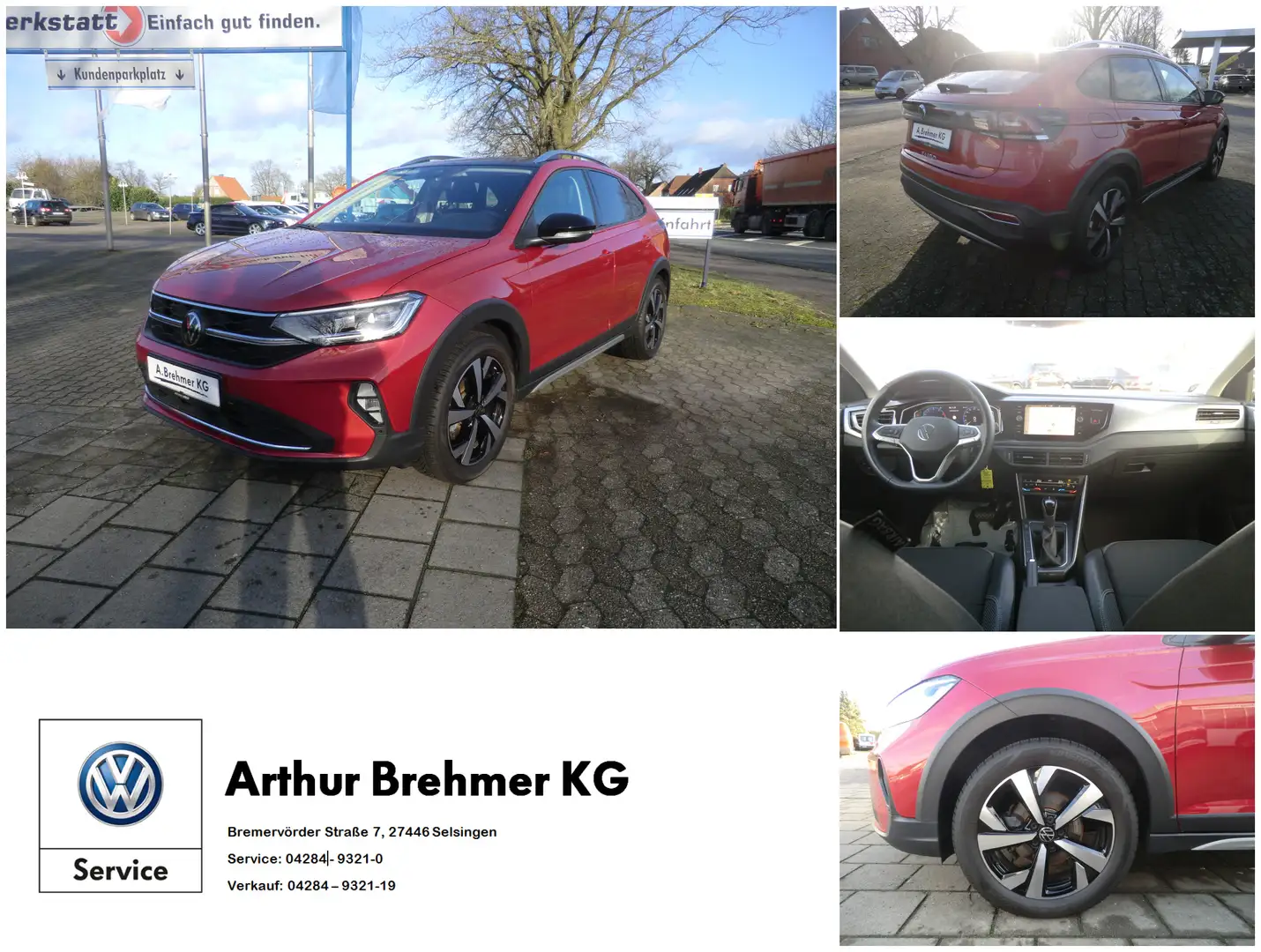 Volkswagen Taigo 1.0 TSI  Style LED-MATRIX (IQ-Light) NAVI SHZ ACC Rouge - 1