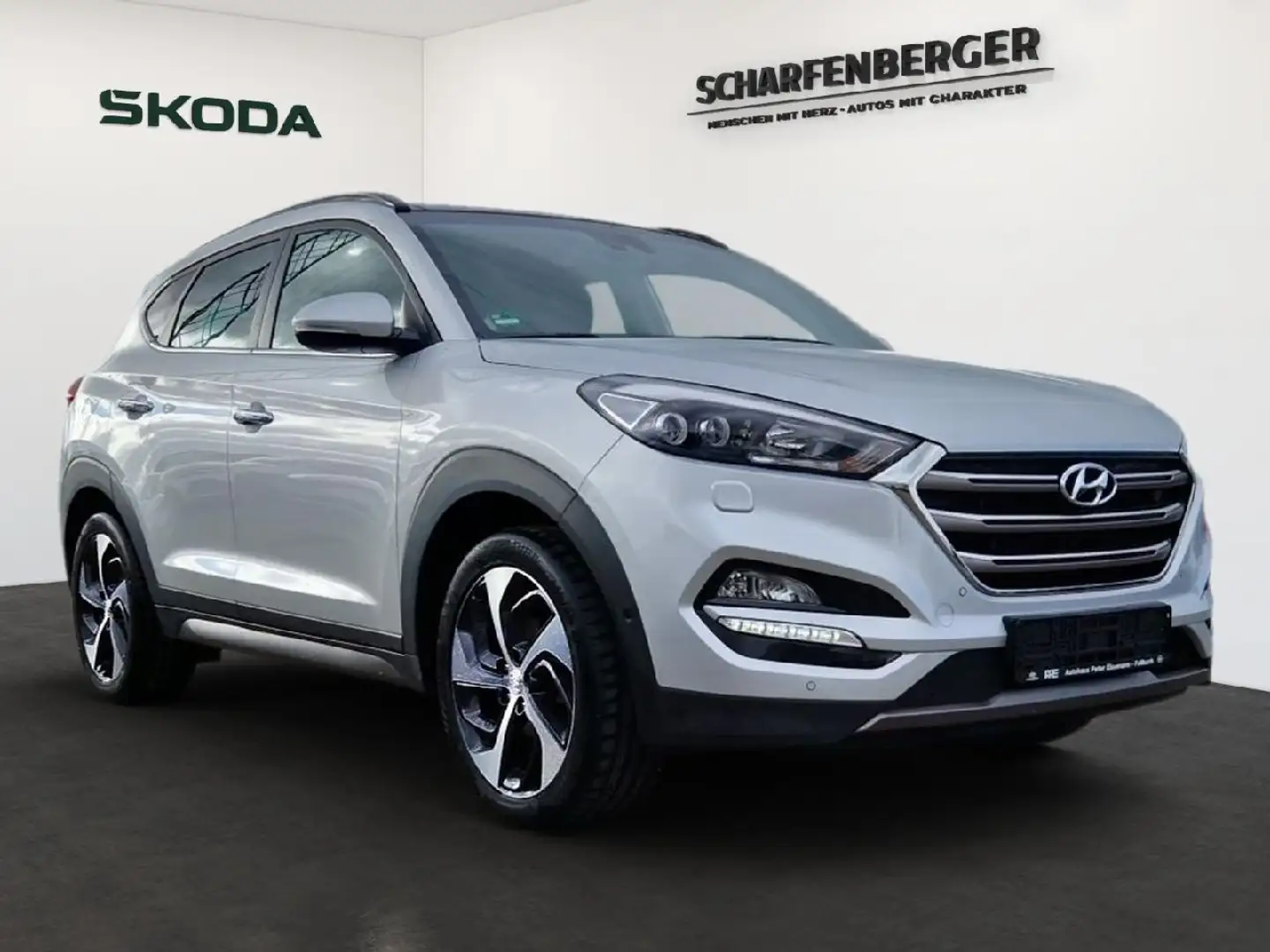 Hyundai TUCSON Premium 4WD *TWA, LED, Leder* Grau - 2