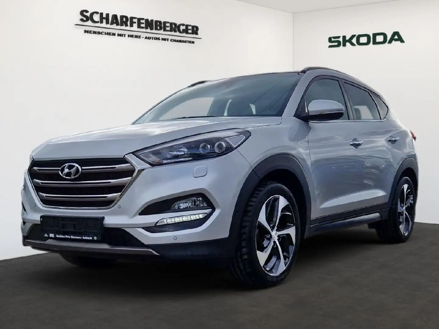 Hyundai TUCSON Premium 4WD *TWA, LED, Leder* Grau - 1