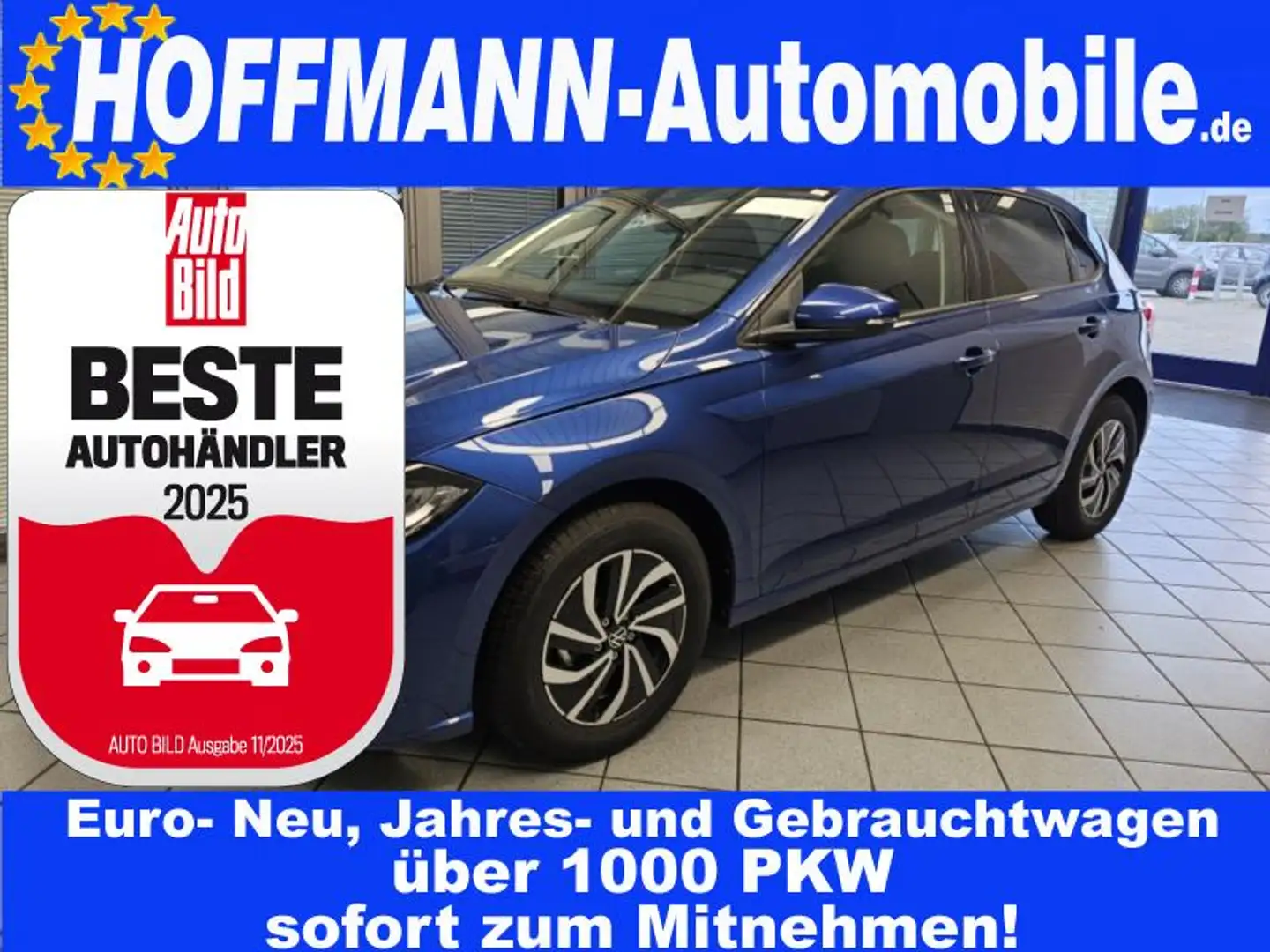 Volkswagen Polo Life Kamera,Klima,App-Connect,Alu,Sitzhzg. Albastru - 1