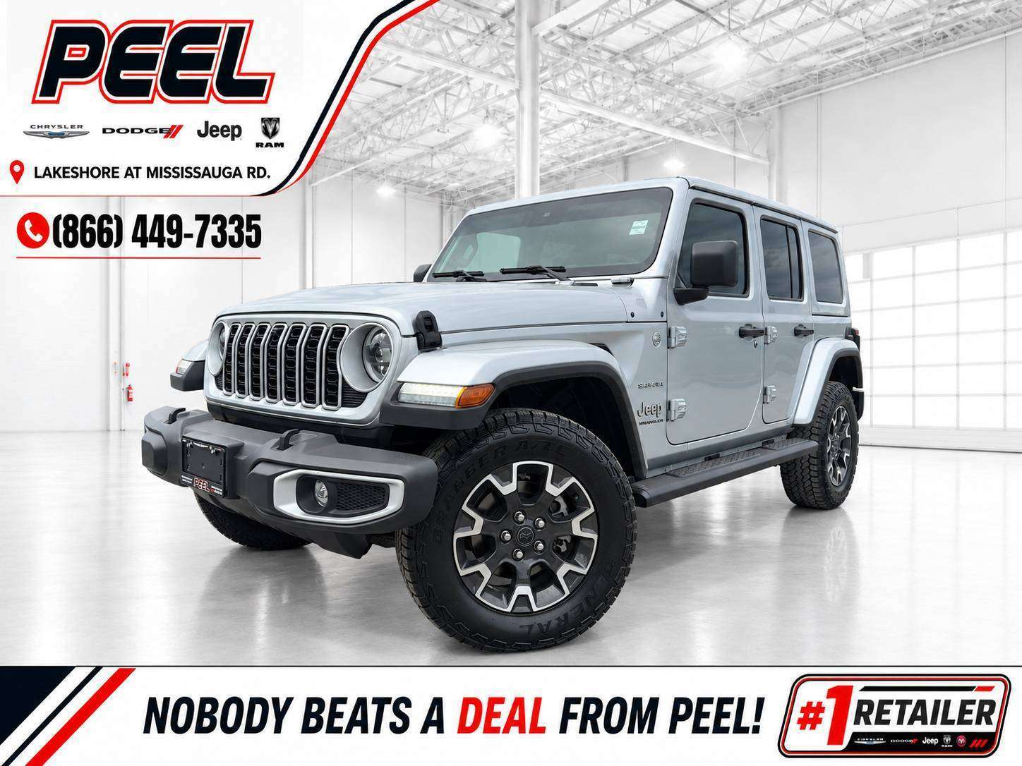 Silver 2024 Jeep Wrangler SUV / Crossover Four-Wheel Drive 8-Speed Automatic