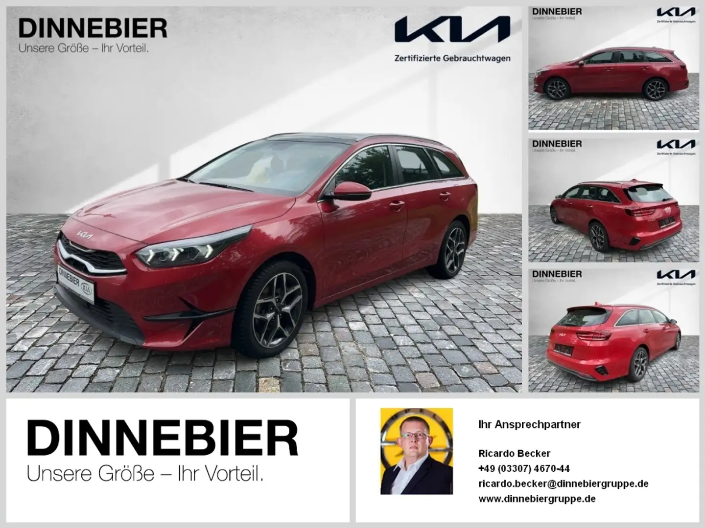 Kia Ceed SW / cee'd SW Ceed Sportswagon Spirit Glasdach+LED+Kamera Rojo - 1